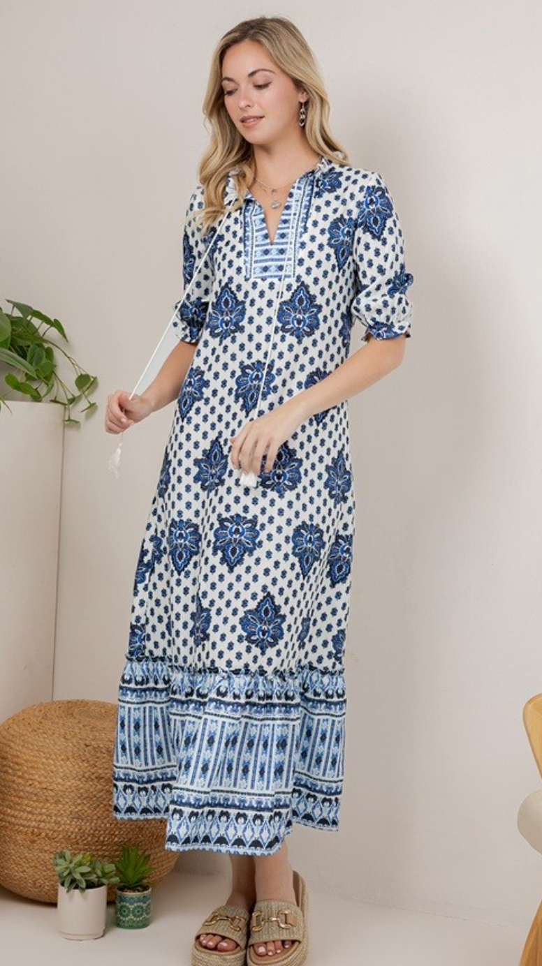 SU Boho Print Dress
