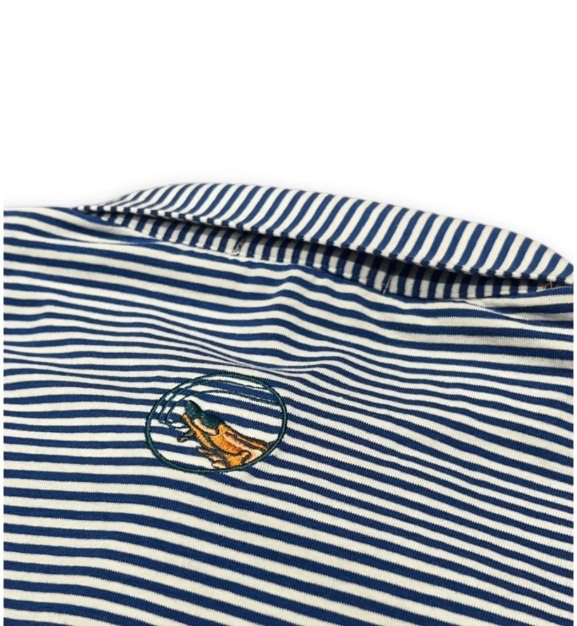 Pimp Shrimp Striped Polo