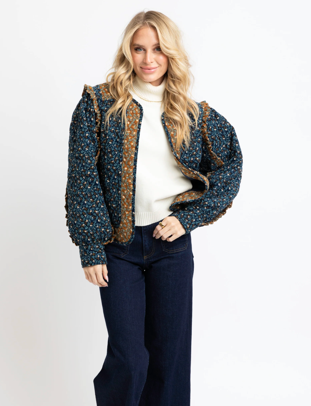 Karlie Floral Cord Novelty Jacket