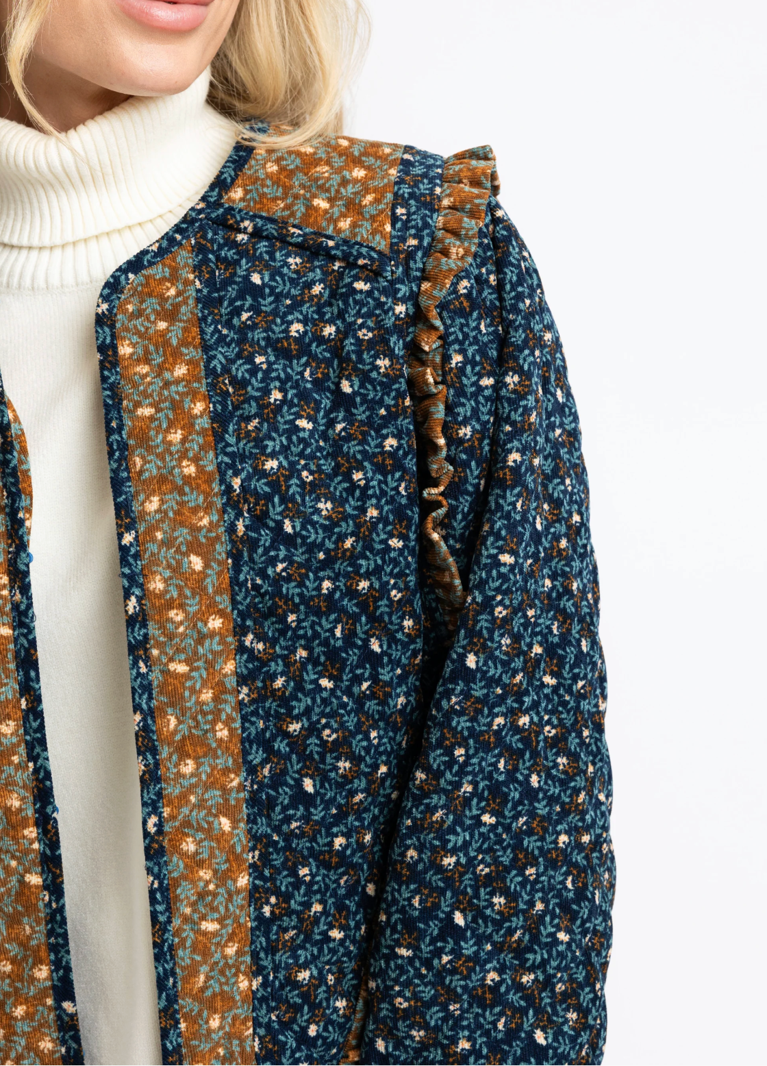 Karlie Floral Cord Novelty Jacket