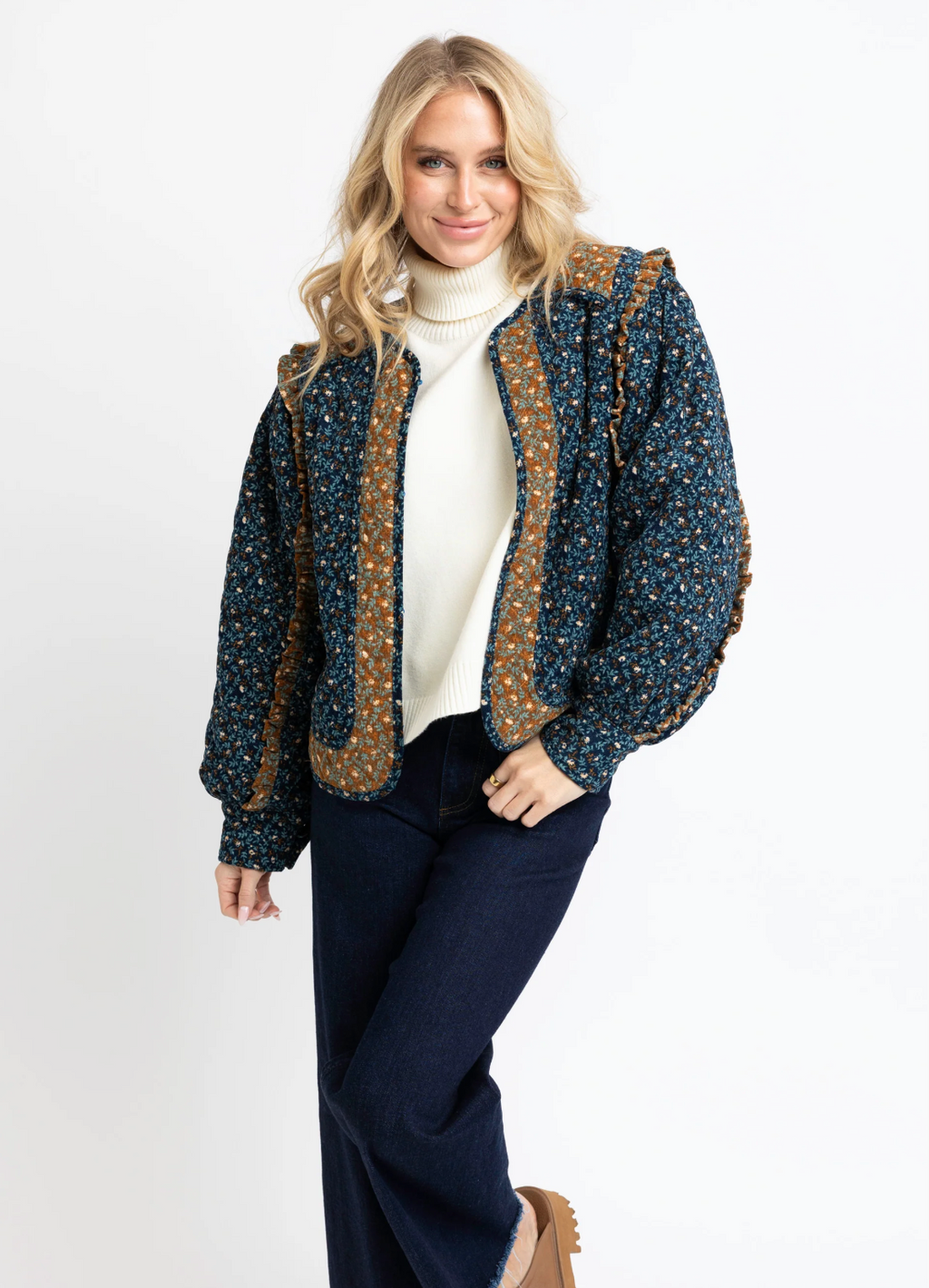 Karlie Floral Cord Novelty Jacket