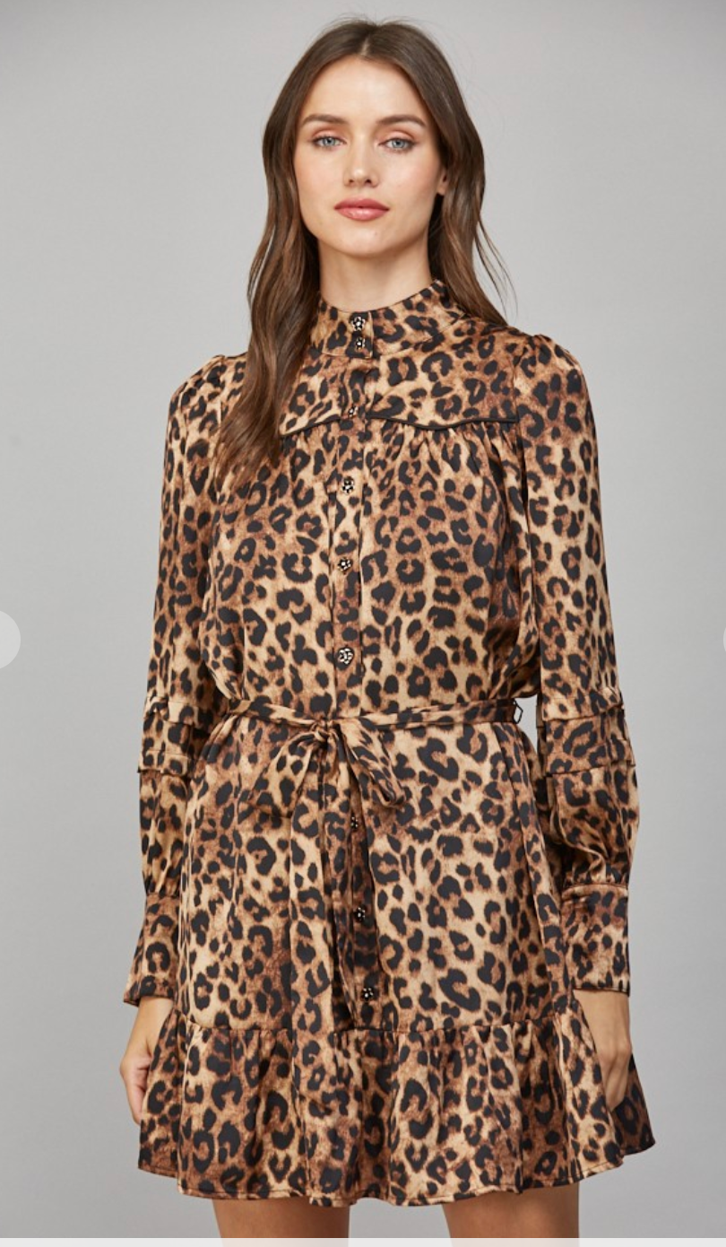 FT Tie Waist Shirt Dress