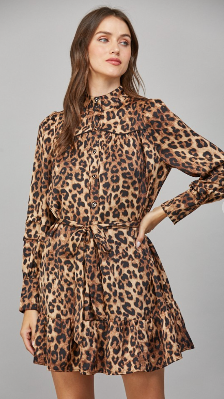 FT Tie Waist Shirt Dress