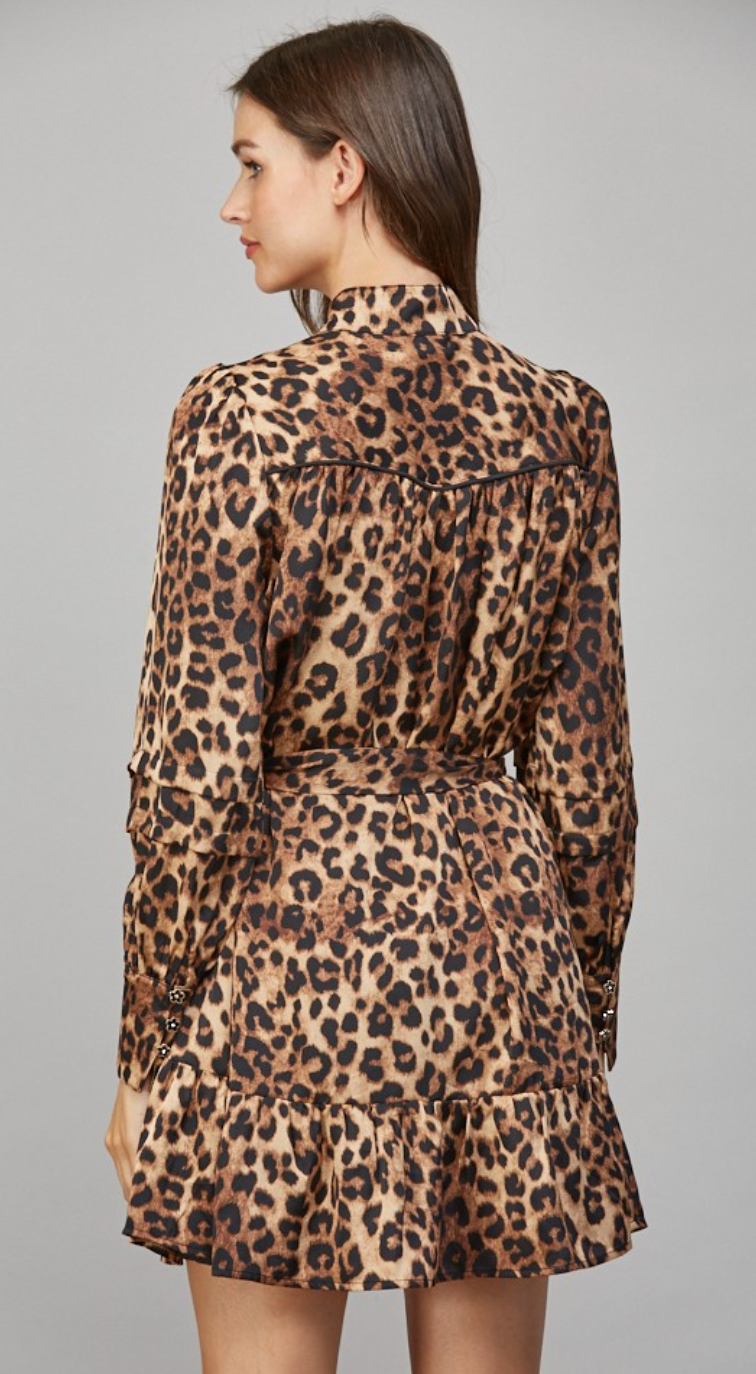 FT Tie Waist Shirt Dress