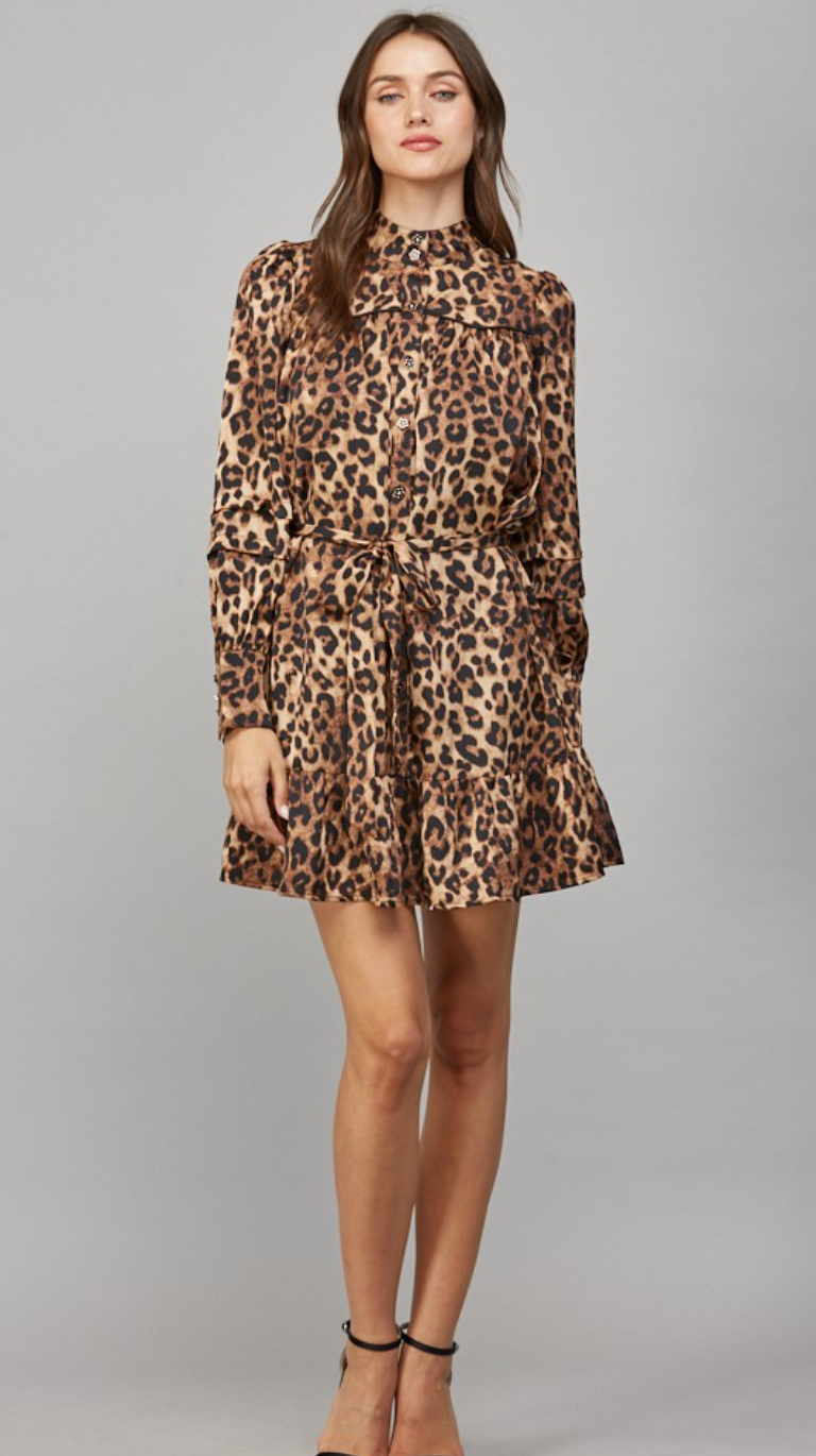 FT Tie Waist Shirt Dress