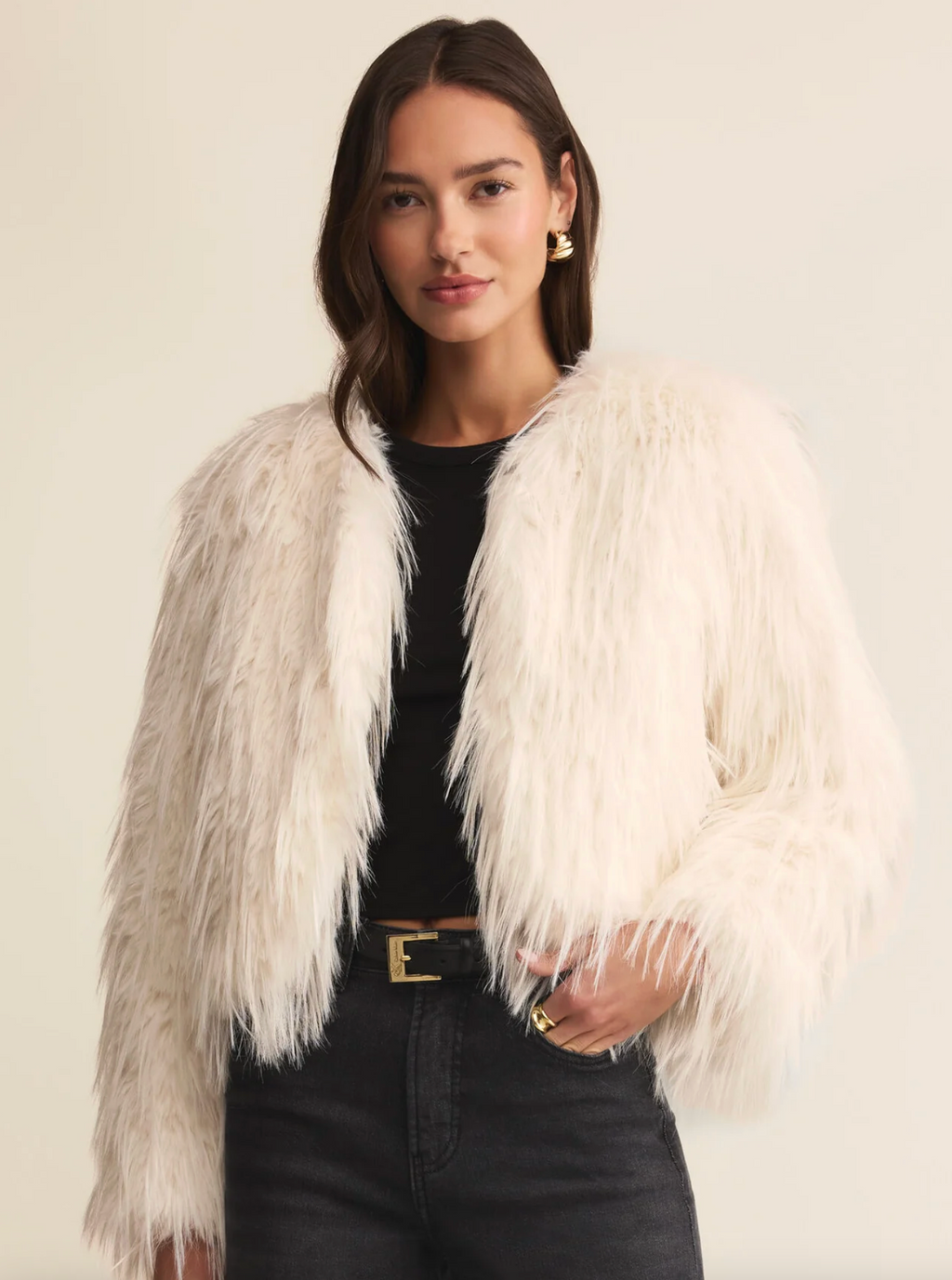 Z Supply Cyndi Faux Fur Jacket