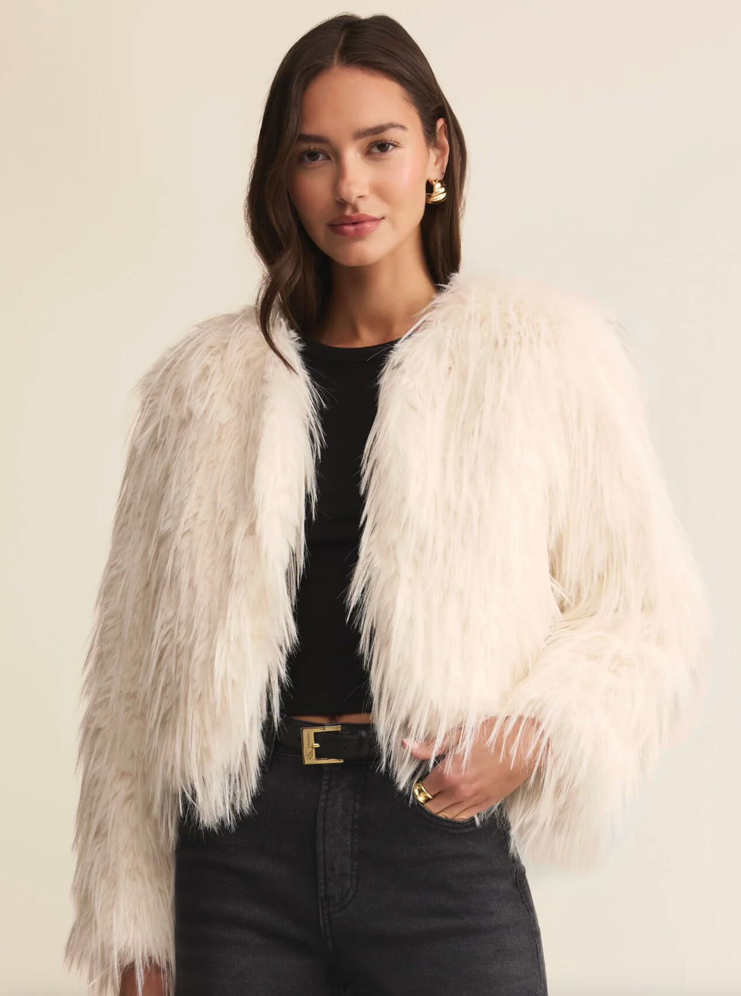 Z Supply Cyndi Faux Fur Jacket