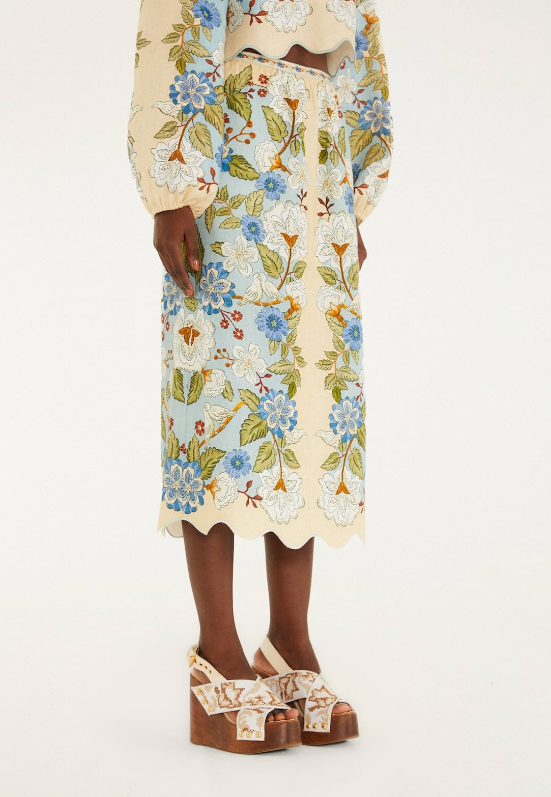 Farm Rio Garden Scarf Skirt