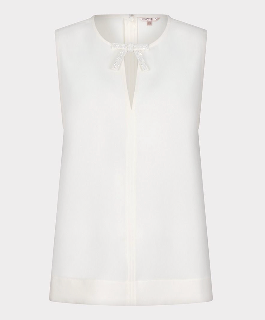 Esqualo Beaded Bow Top