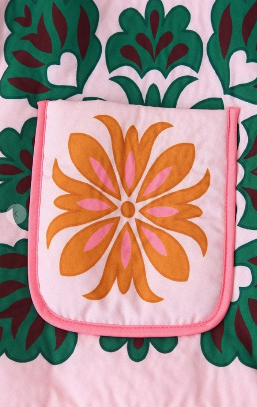 SU Printed Quilted Jacket