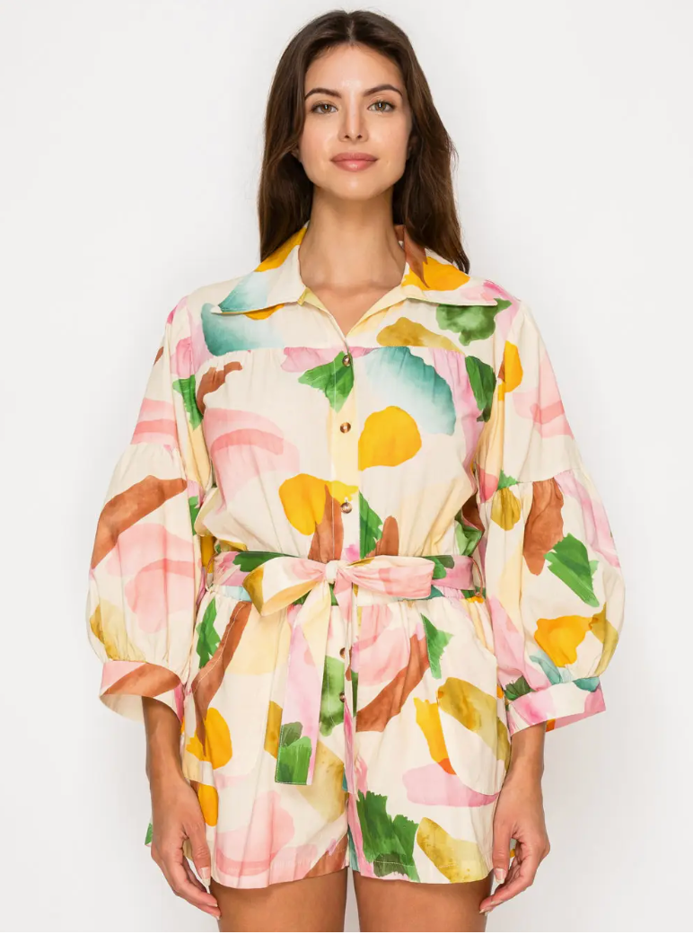 Meet Me Nympha Bloom Romper