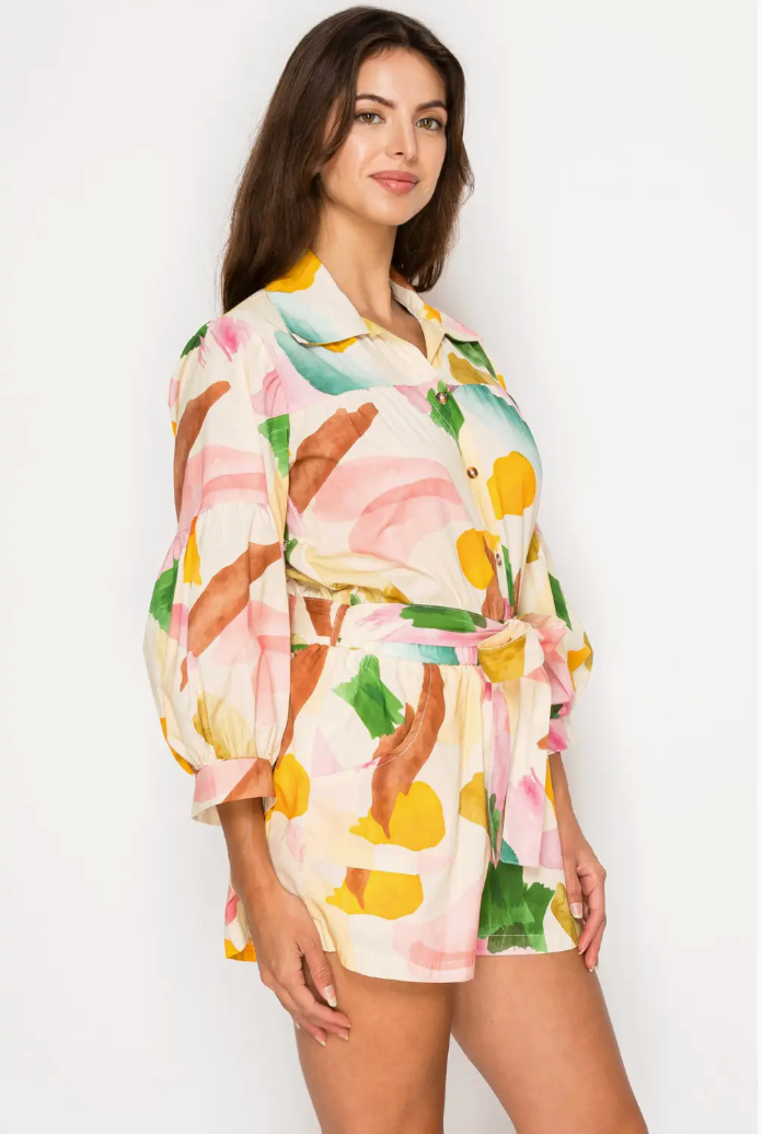 Meet Me Nympha Bloom Romper