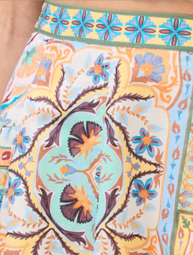 Allison Mabel Skirt in Scarf Print