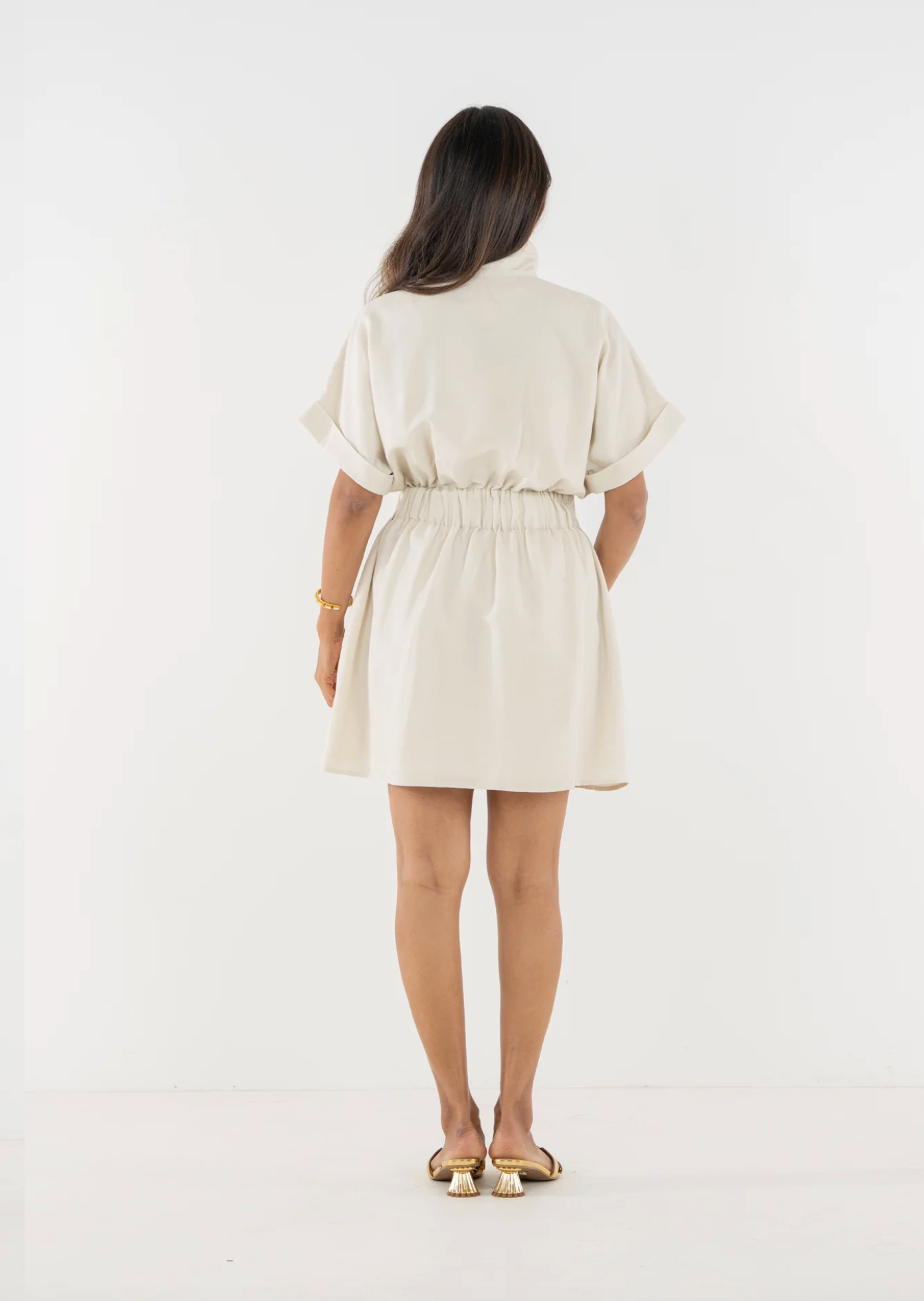 Emily McCarthy Pullover Dress- Sandshell