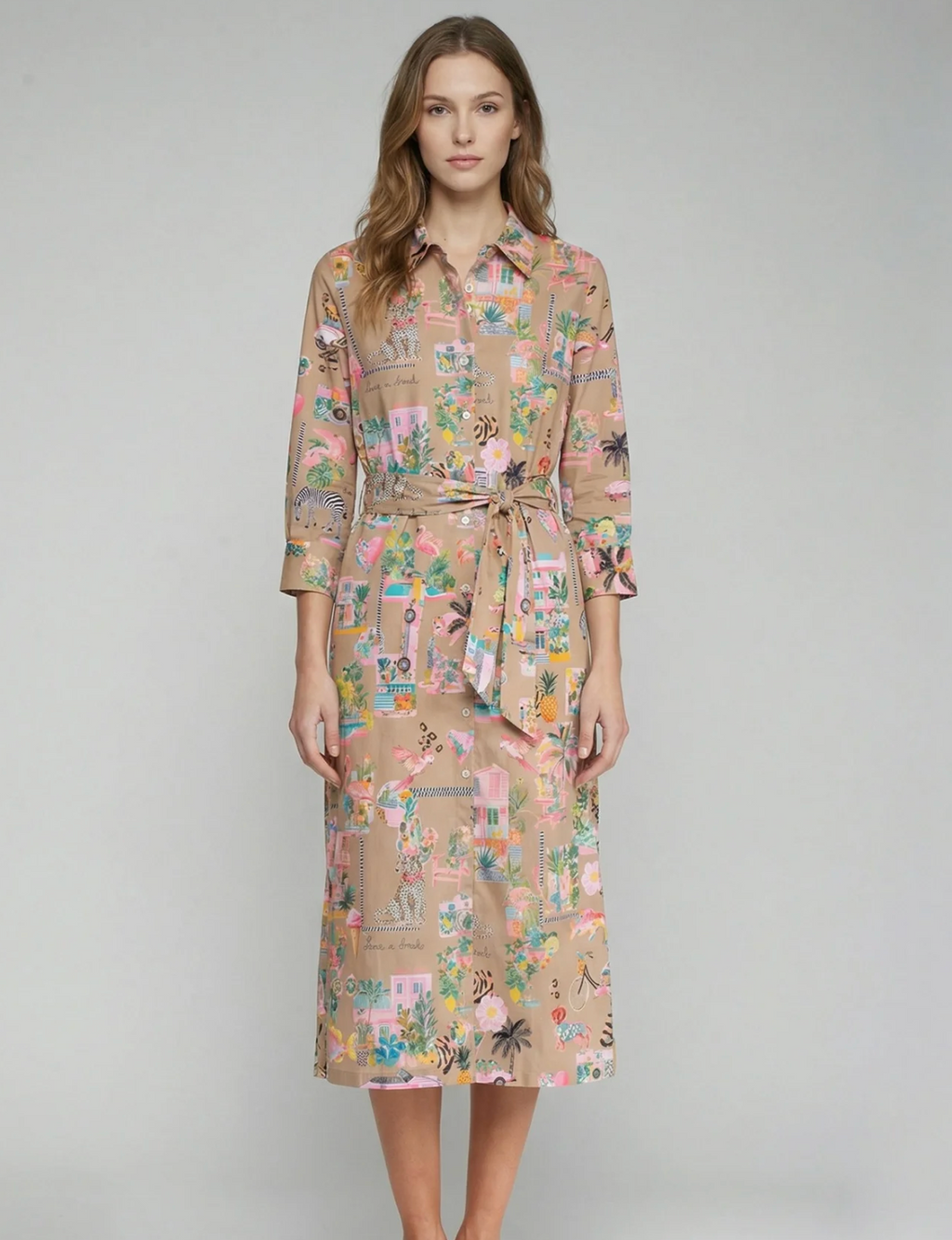 Vilagallo California Beige Long Dress