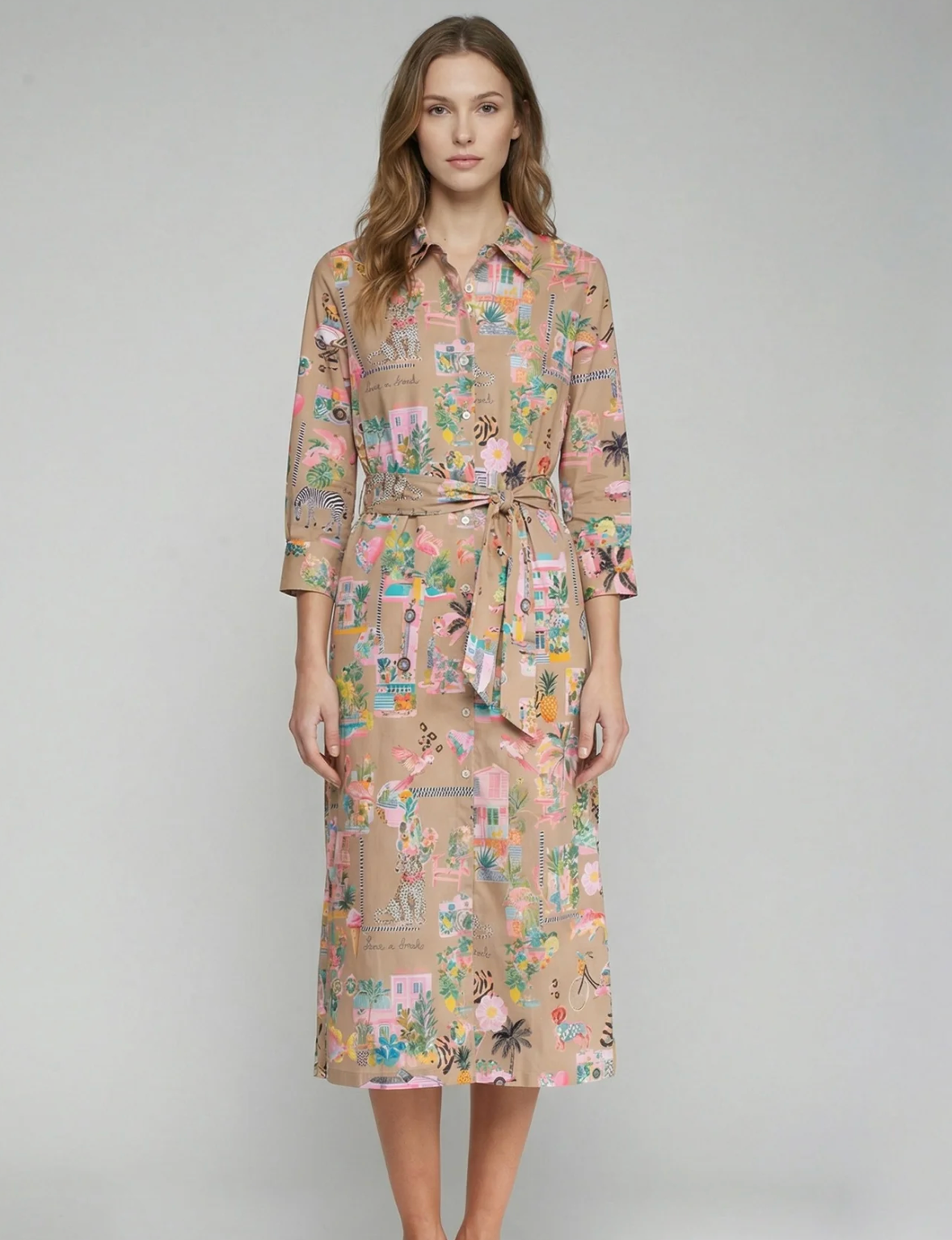 Vilagallo California Beige Long Dress