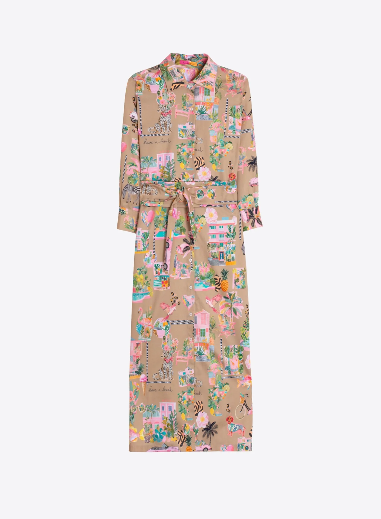 Vilagallo California Beige Long Dress