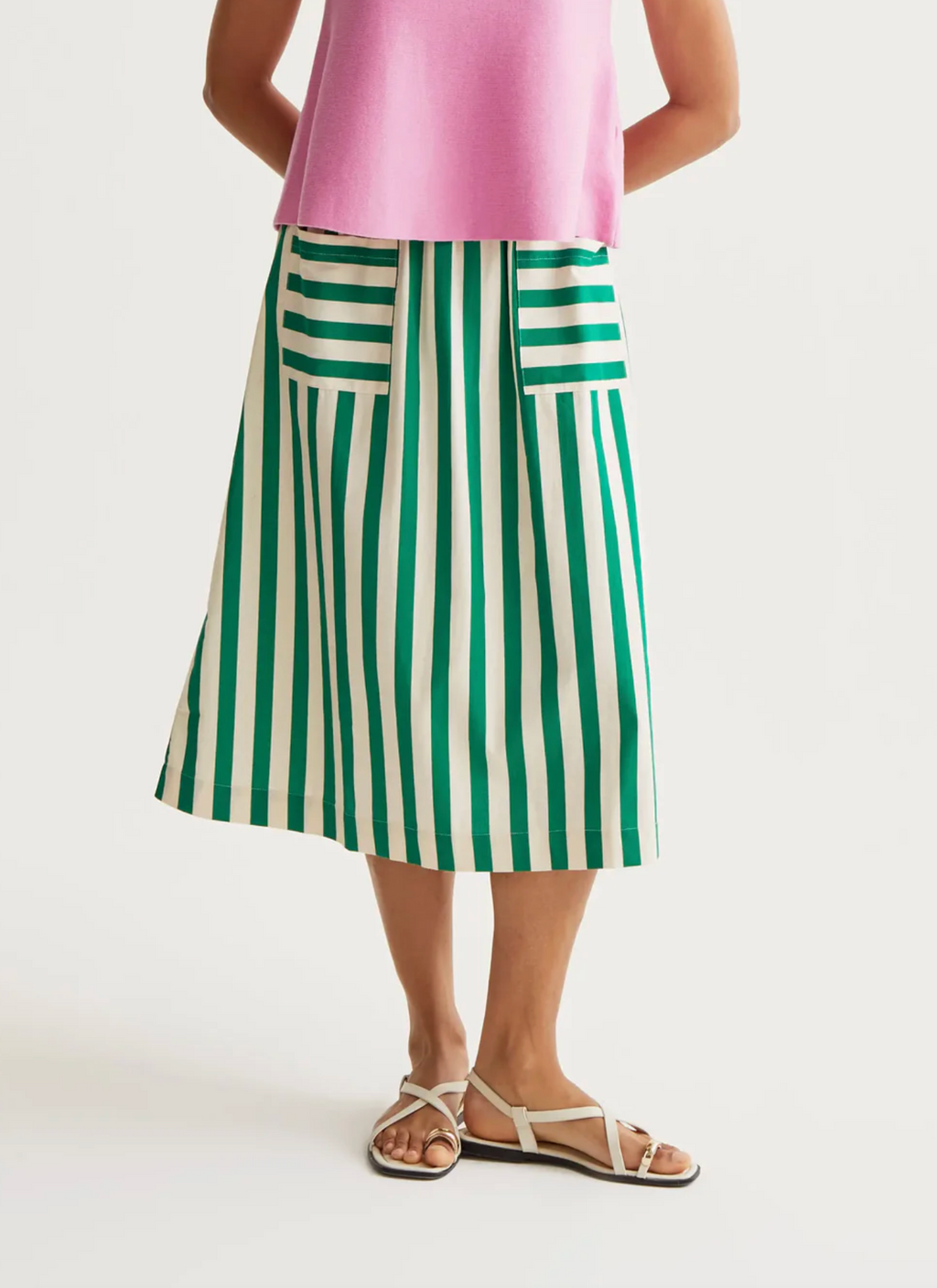 Compania Stripe Skirt