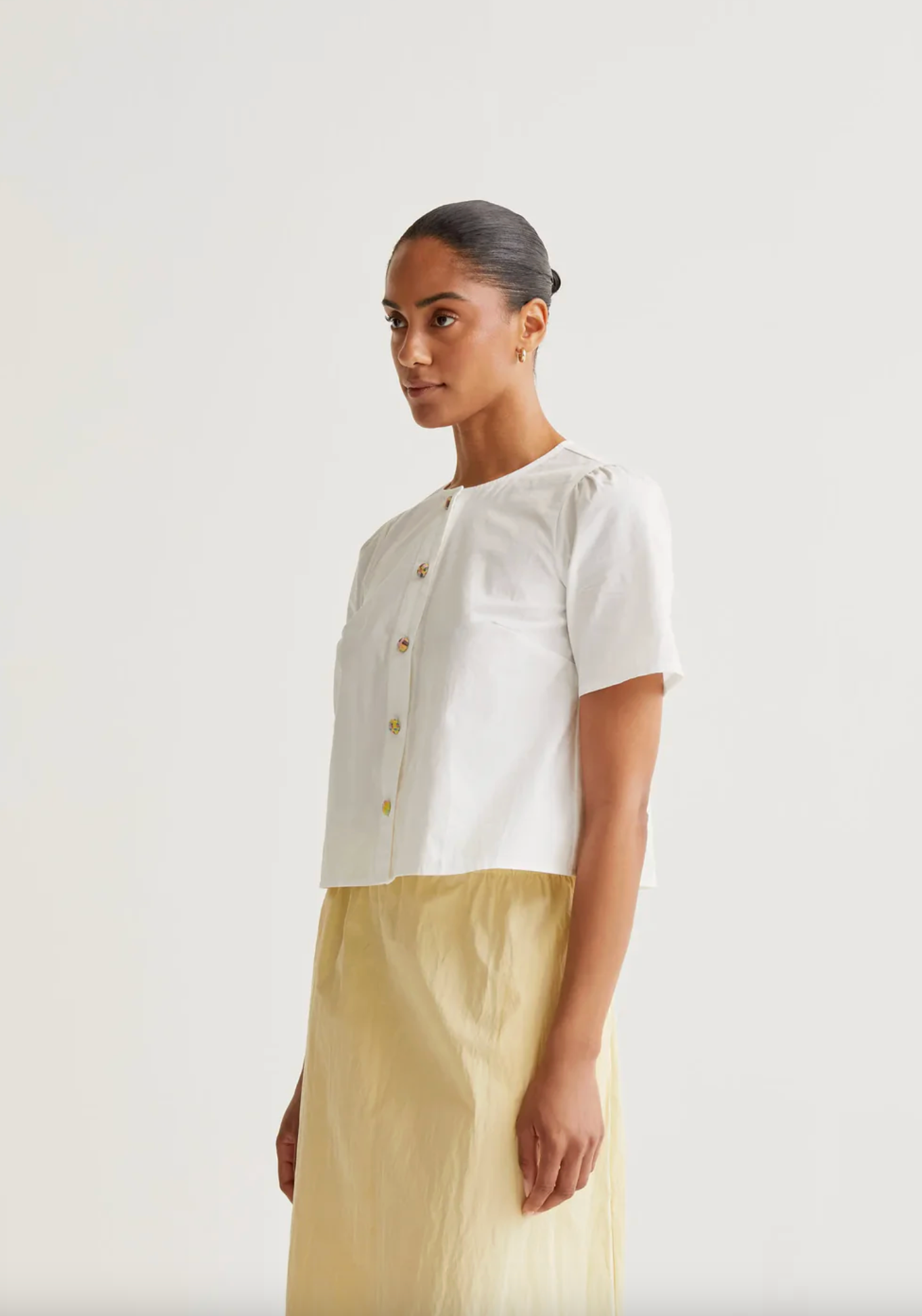 Compania Colored Button Top