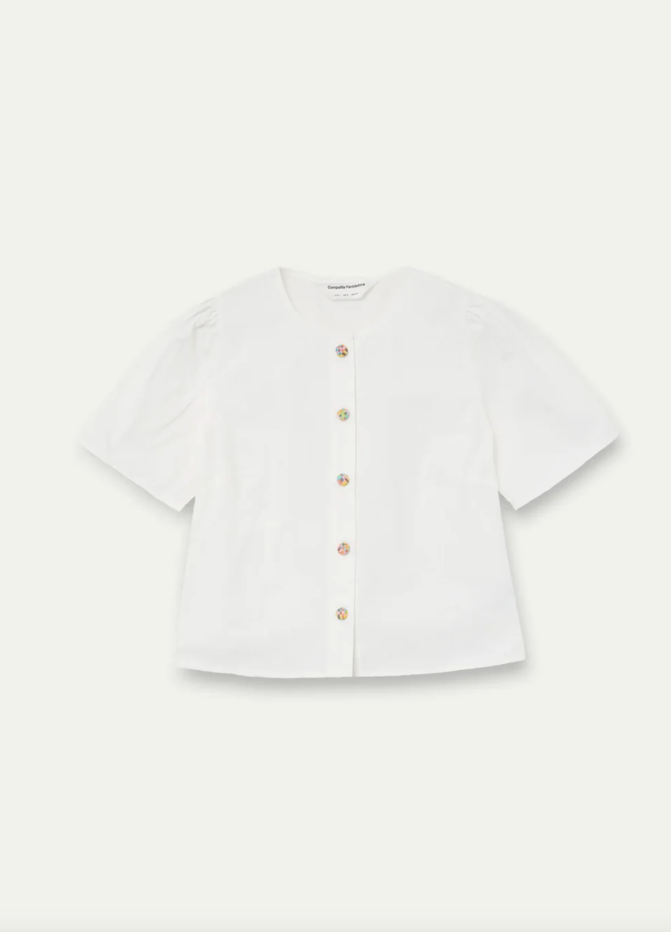 Compania Colored Button Top