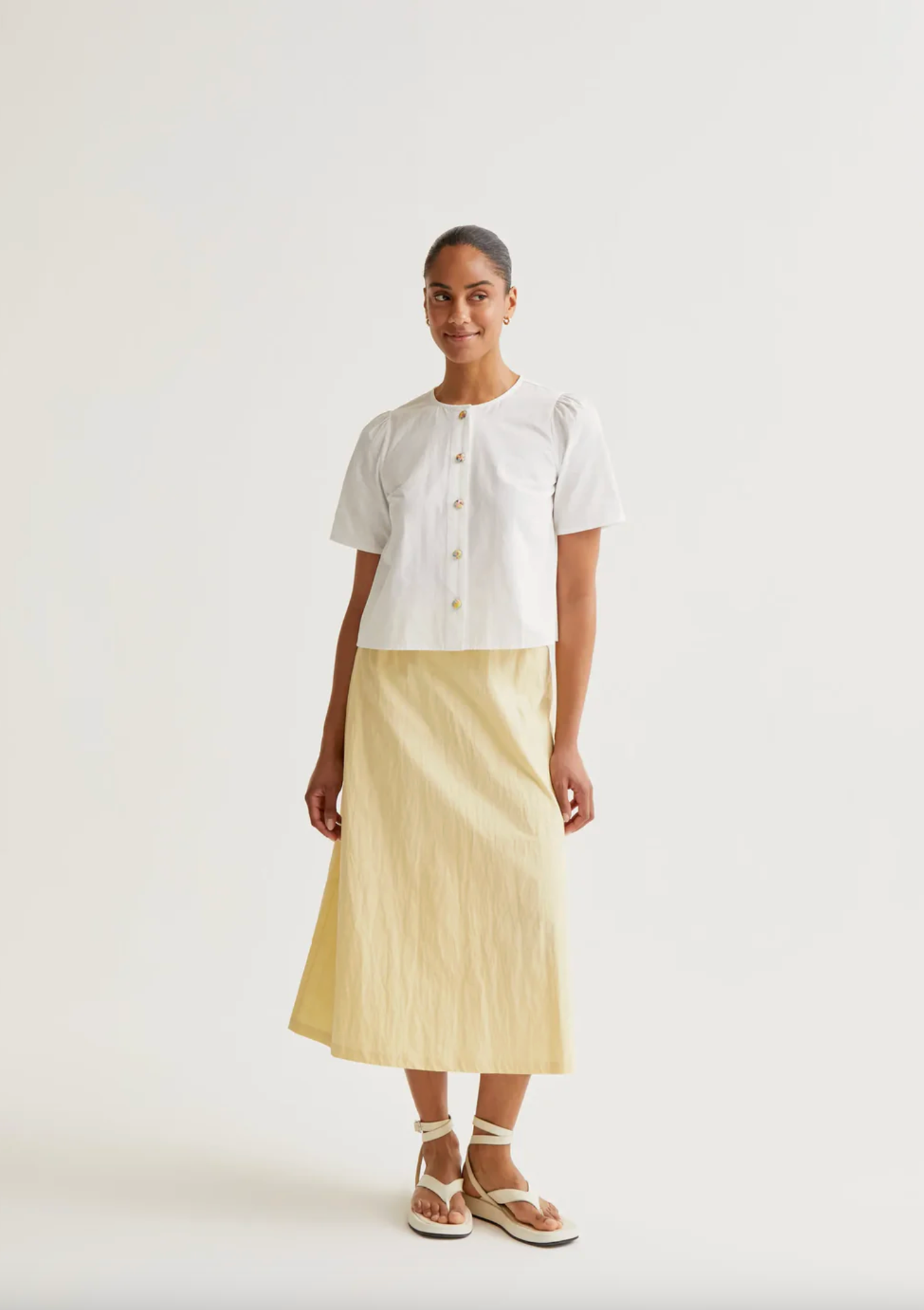 Compania Colored Button Top