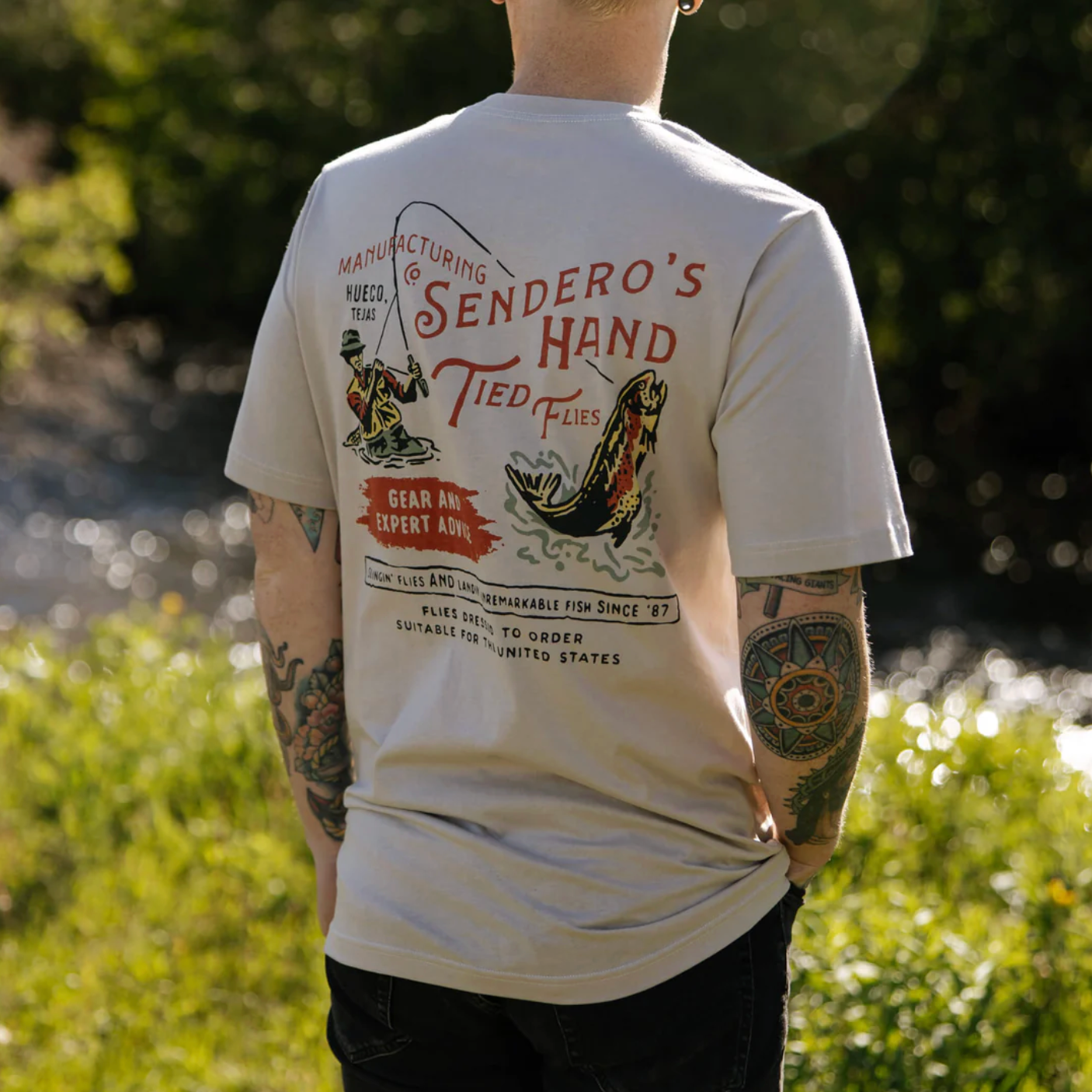 Sendero Hand Tied Flies Tee