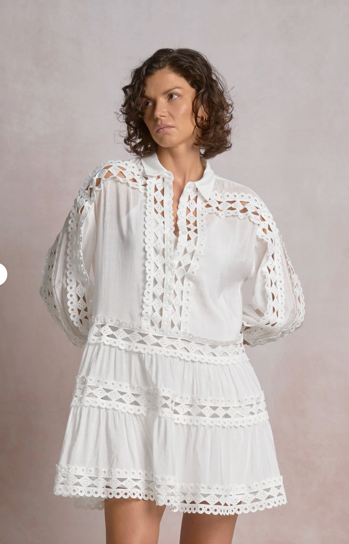 Elan Cutout Collared Dress