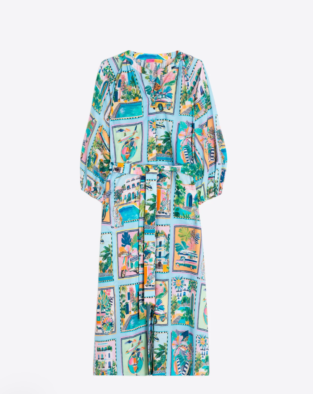 Vilagallo Sole Voile Long Dress