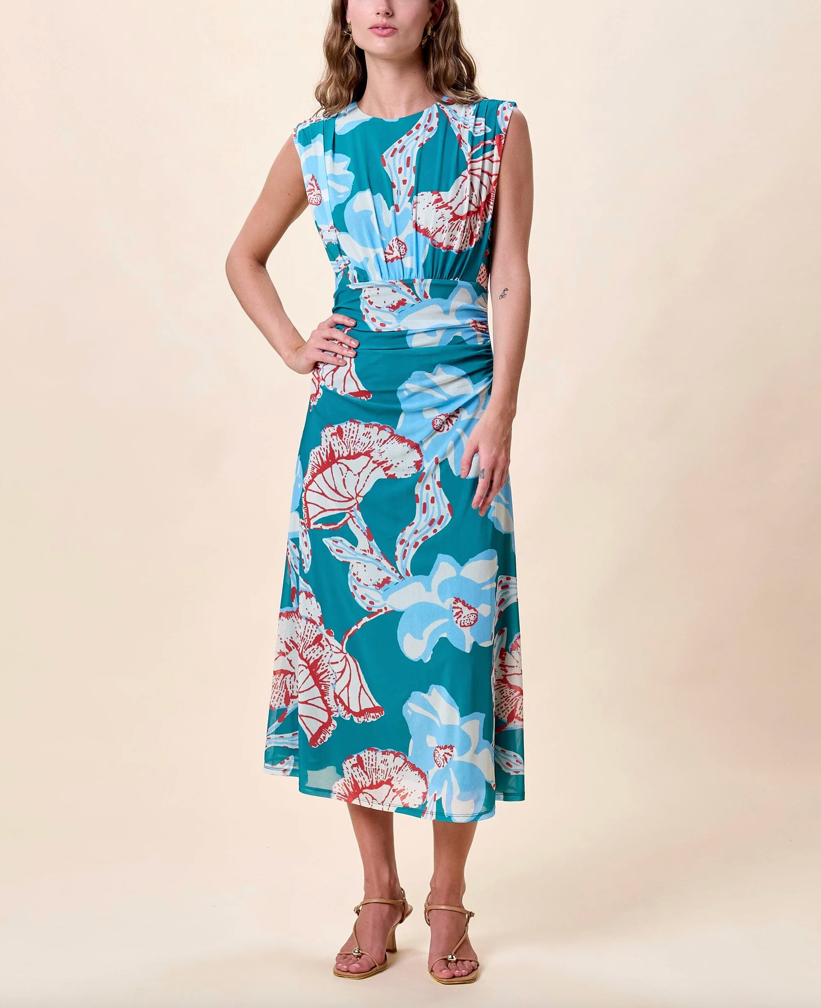 Cleobella Joelle Midi Dress- La Rouge