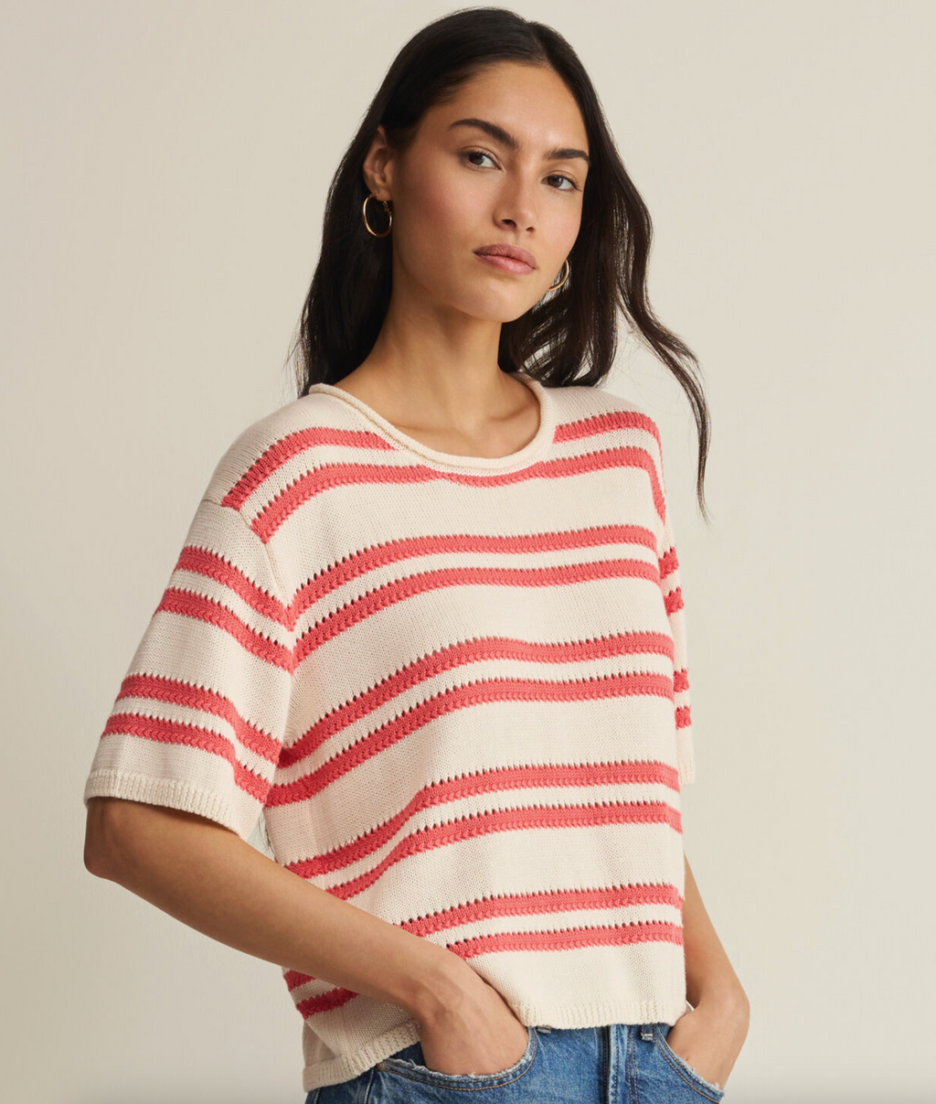 Z Supply Prado Stripe Sweater Tee