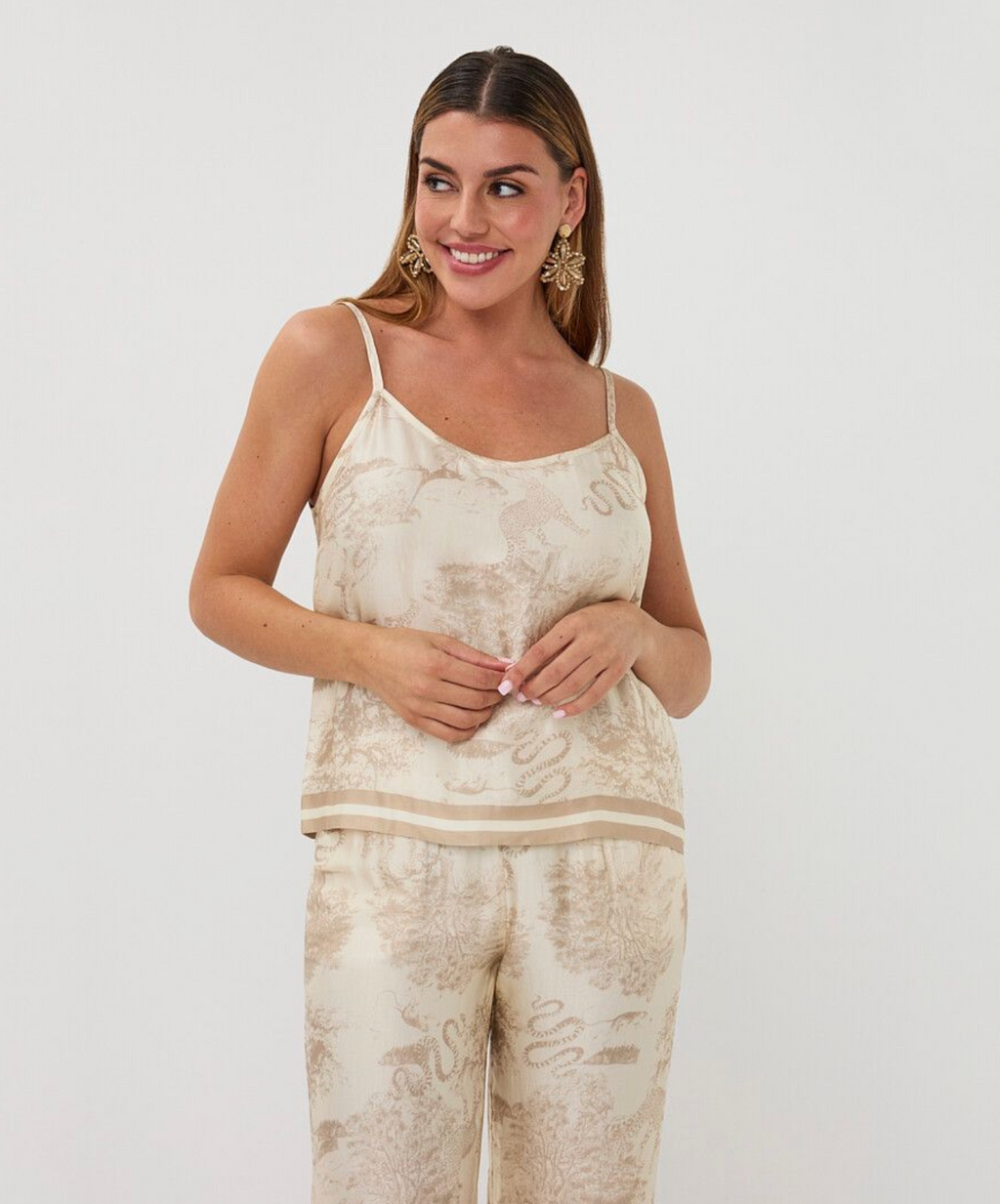 Esqualo Safari Print Cami