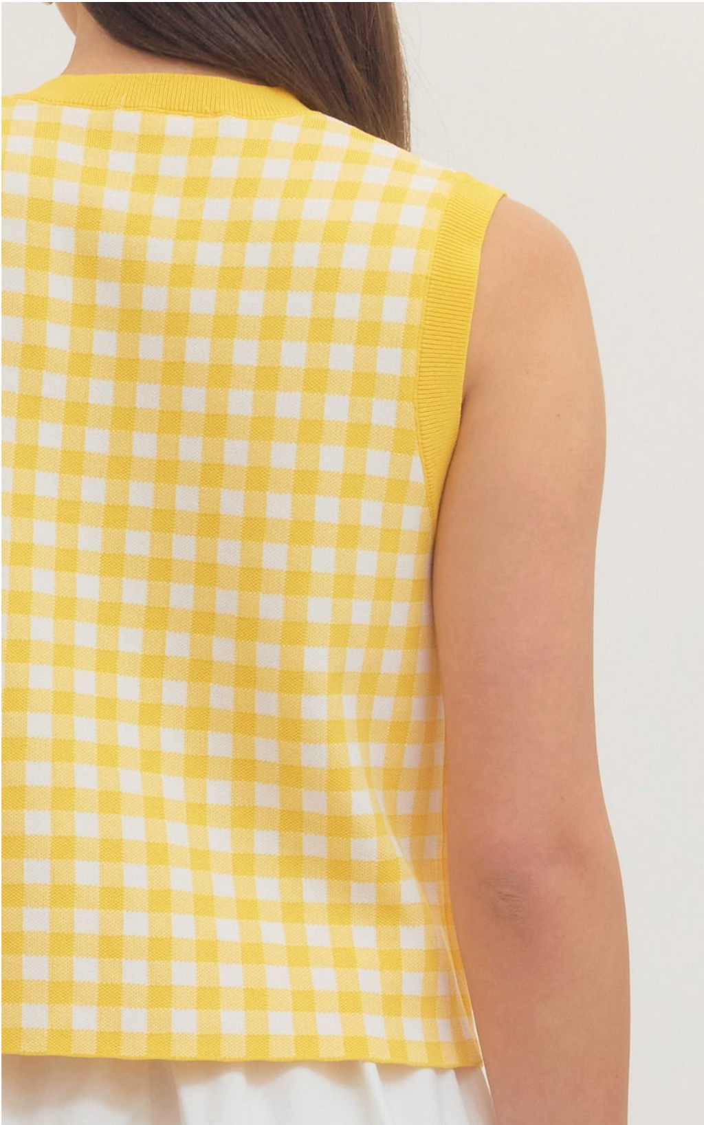 ETO Plaid Button Vest