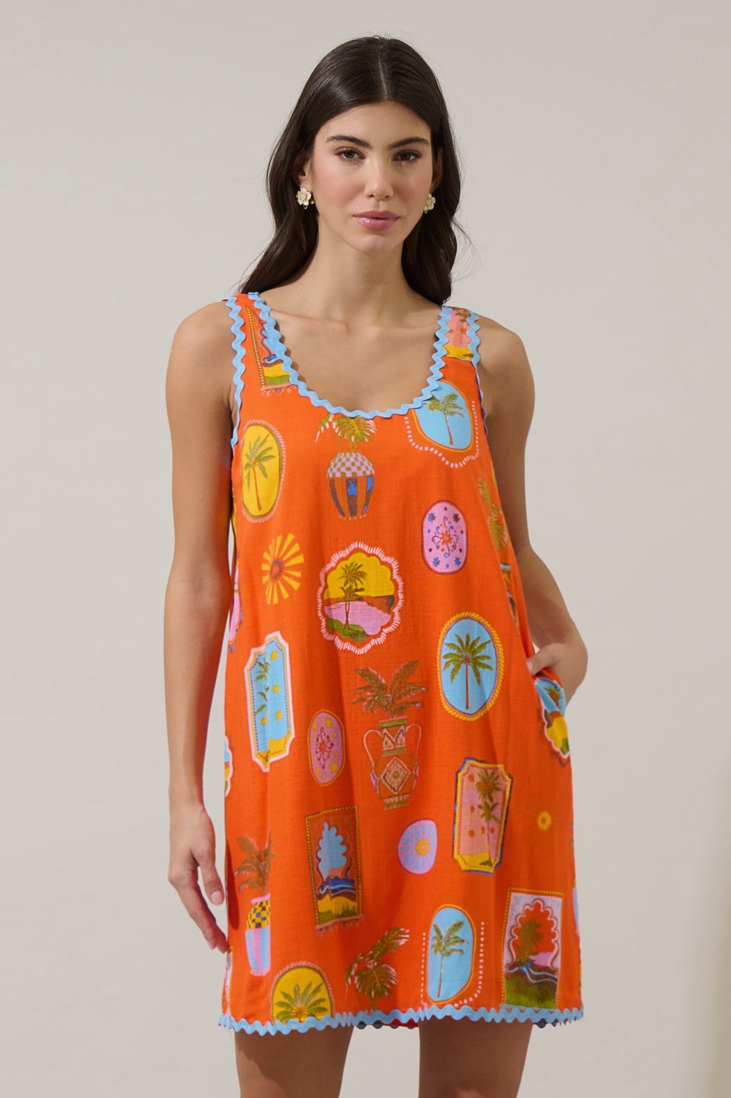 SL Maury Postcard Shift Dress