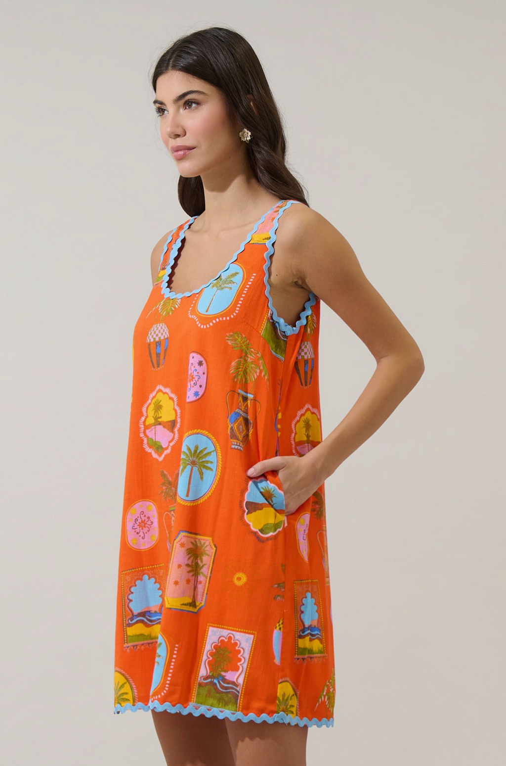 SL Maury Postcard Shift Dress