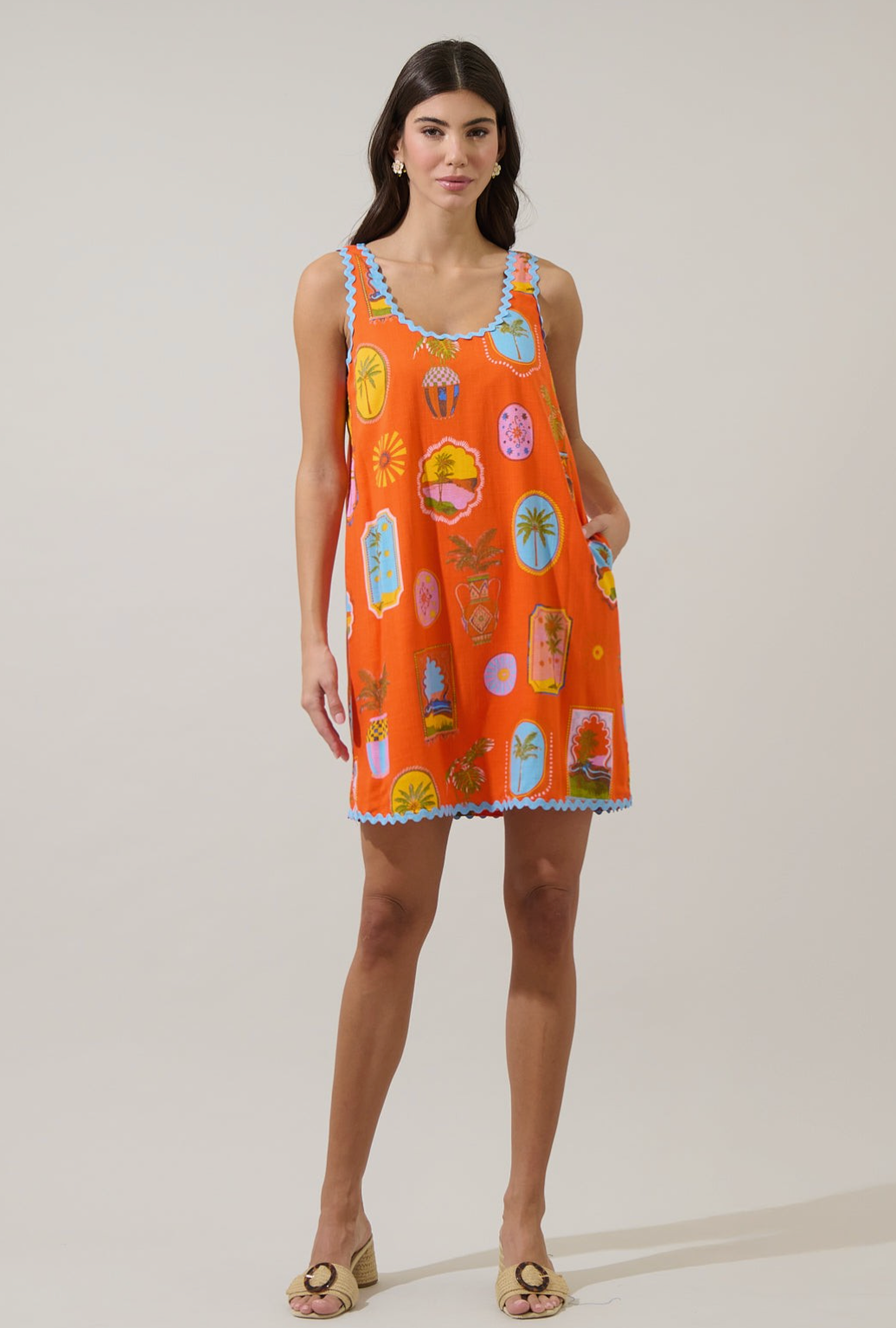SL Maury Postcard Shift Dress