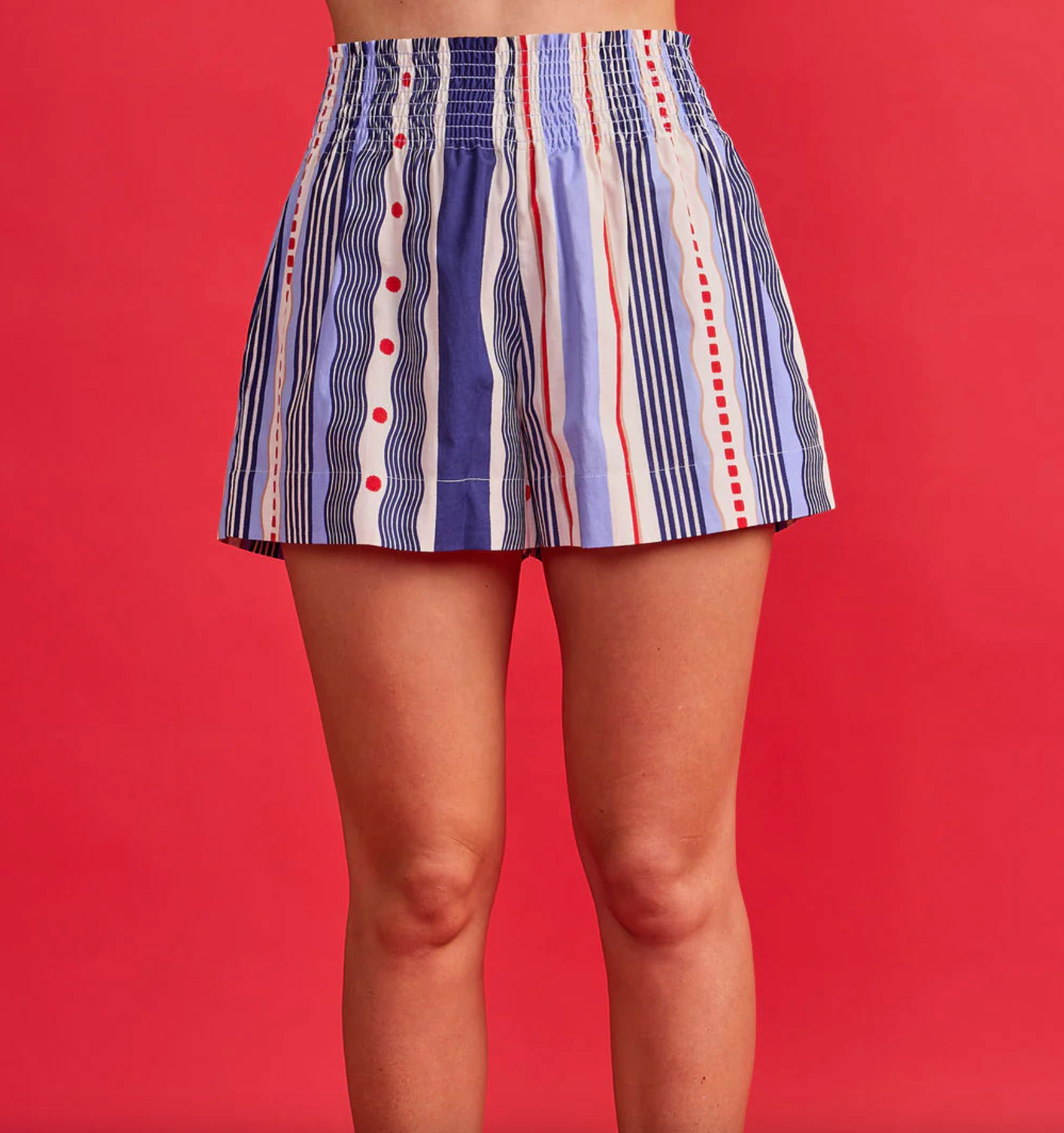 Double A Sylvie Short- multi stripe