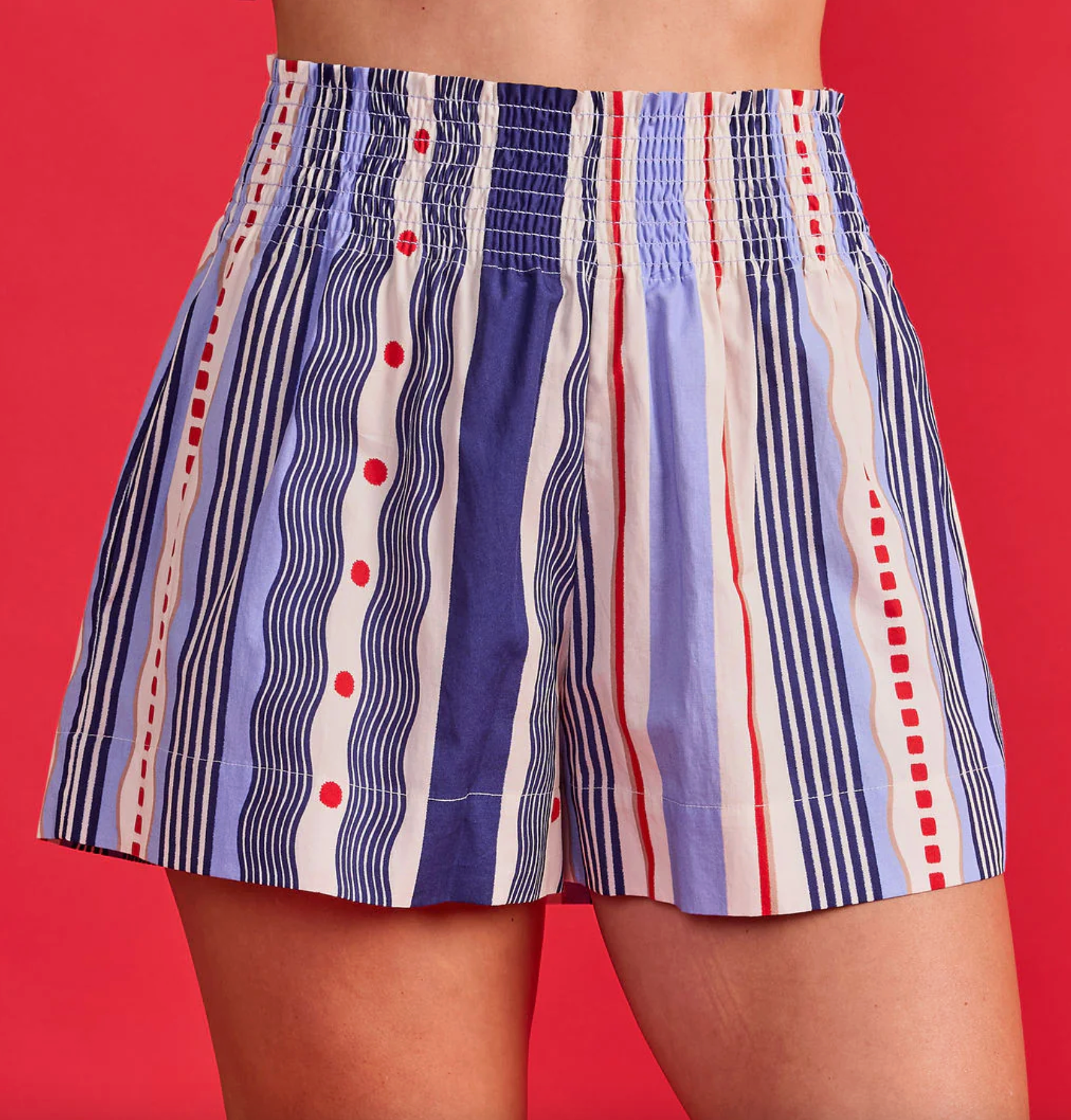 Double A Sylvie Short- multi stripe