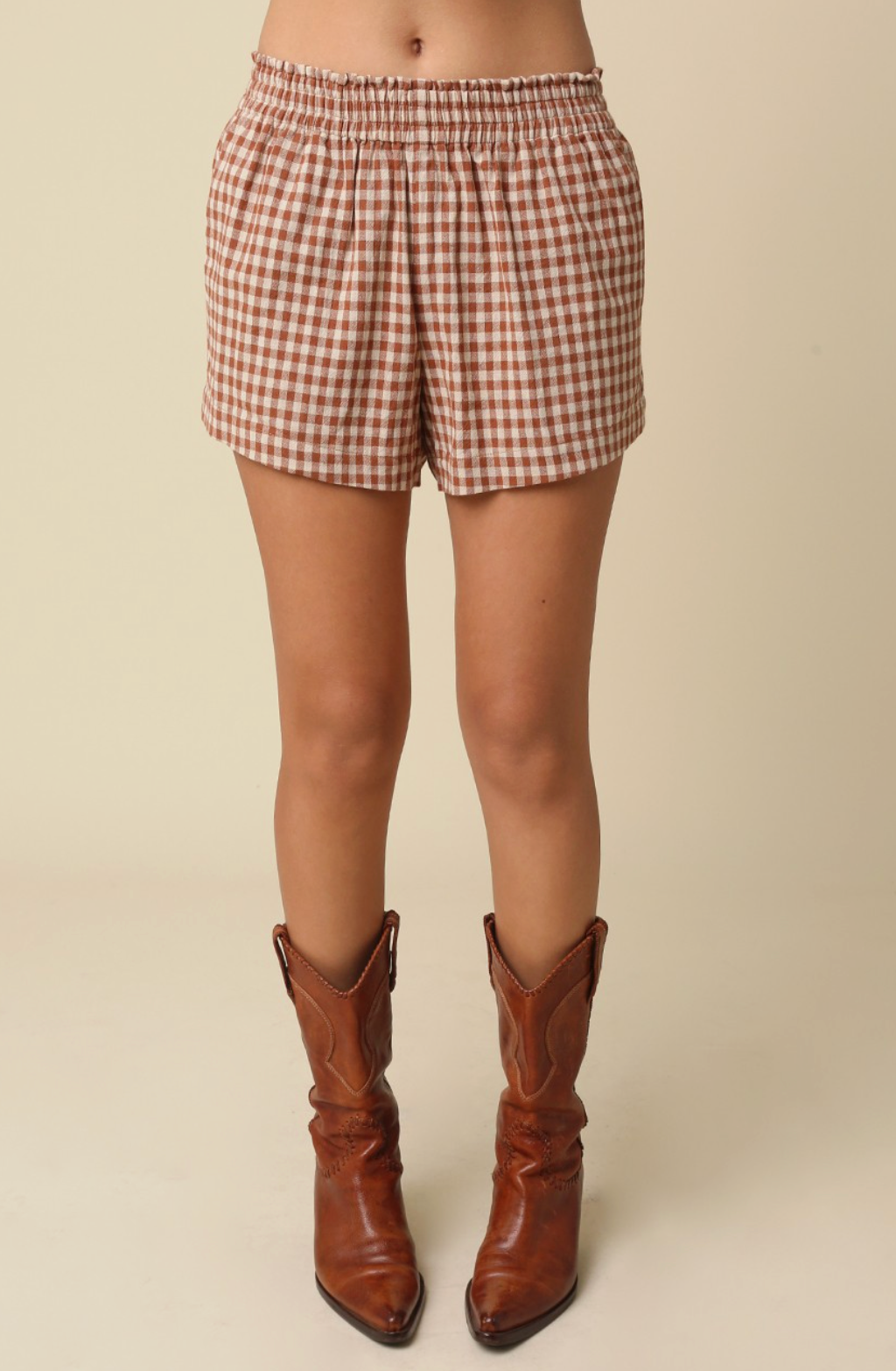 Oliv Sophie Gingham Shorts