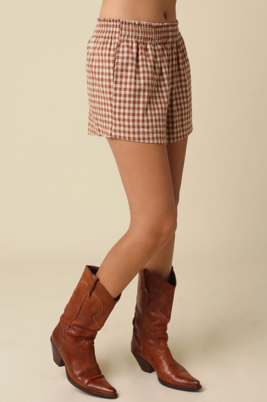 Oliv Sophie Gingham Shorts