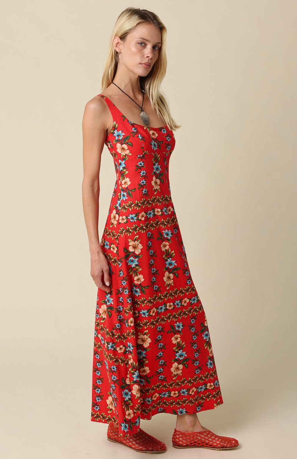 Oliv Sofia Floral Print Maxi
