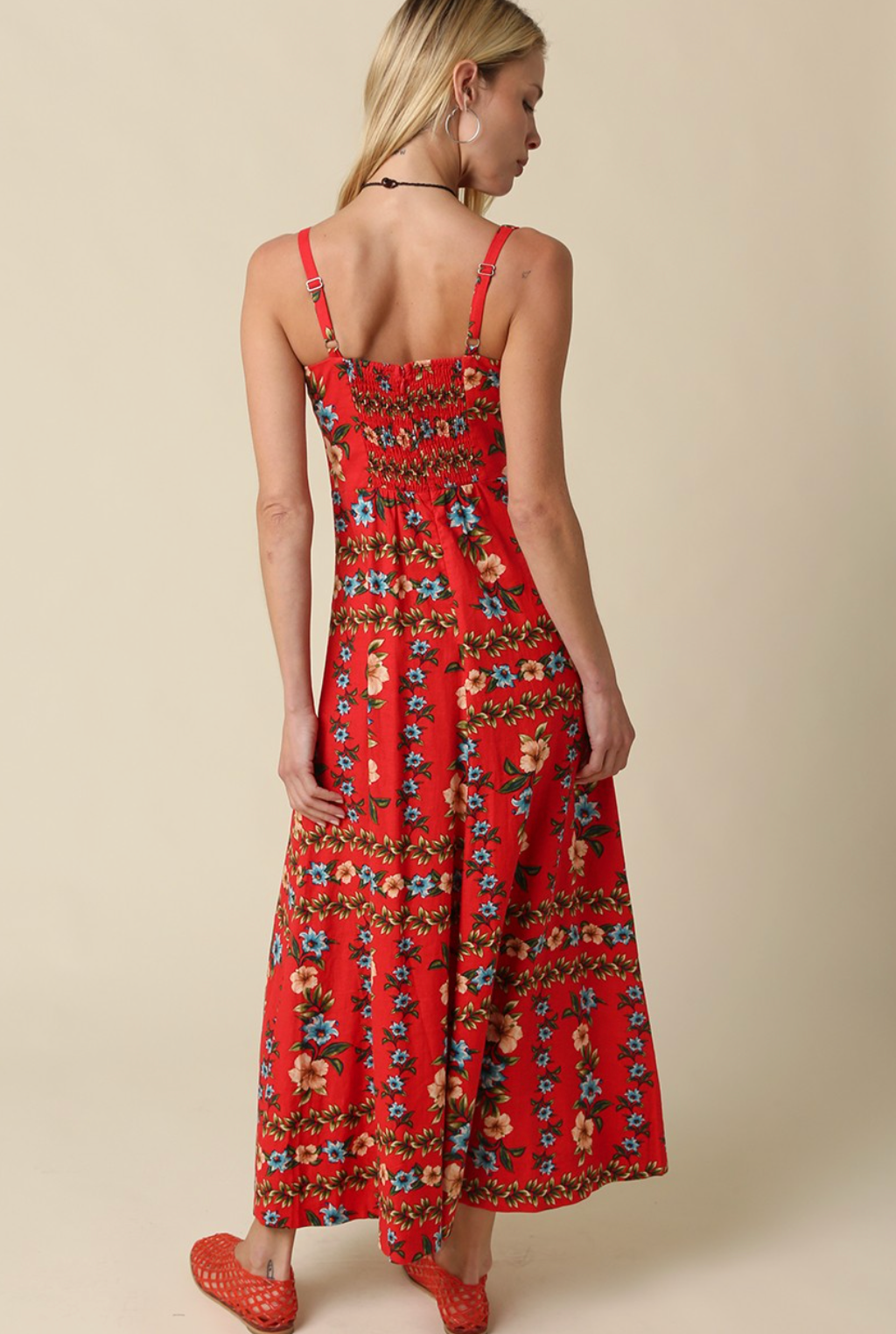 Oliv Sofia Floral Print Maxi