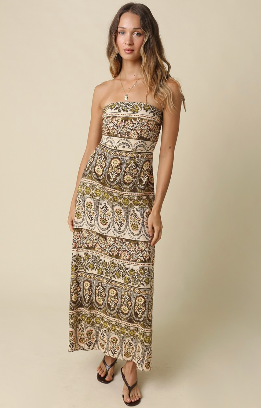 Oliv Anna Strapless Maxi