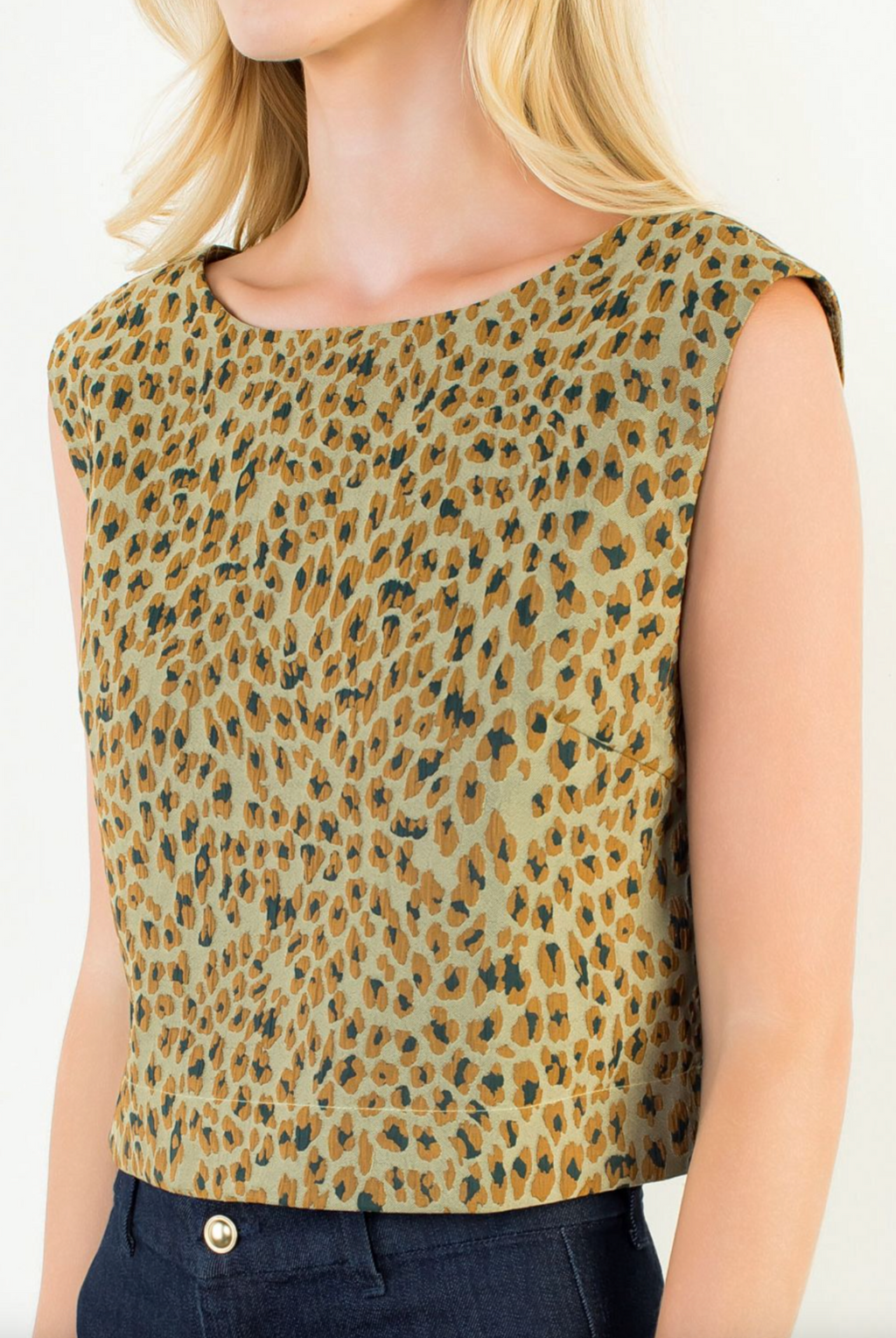 THML Textured Leopard Tank Top