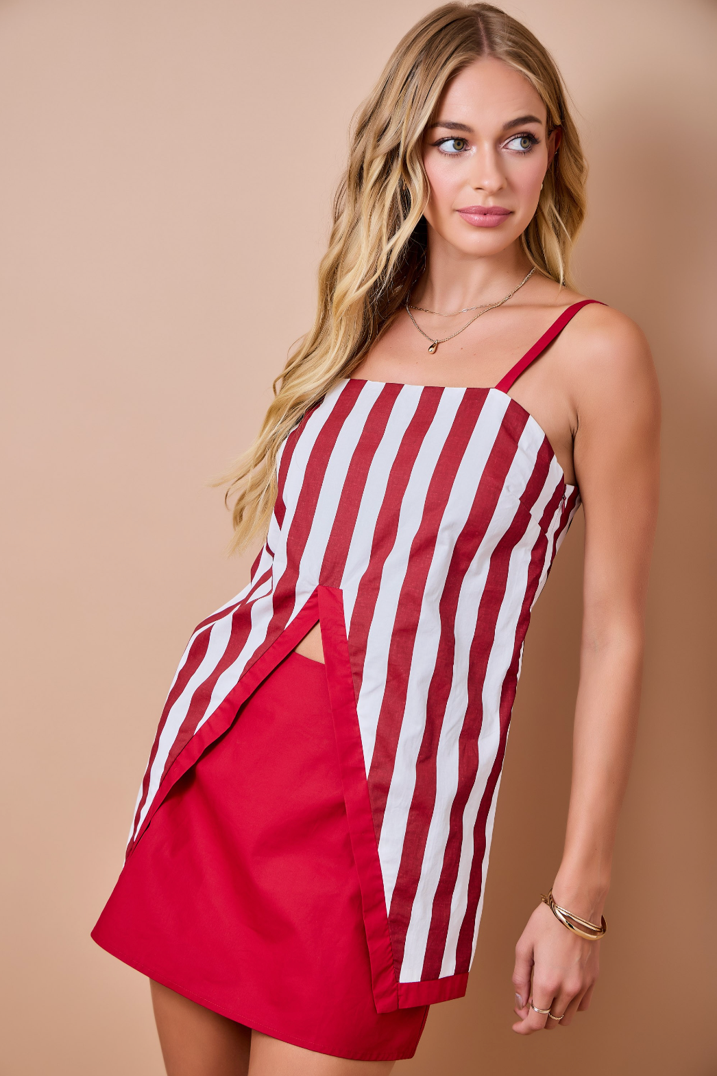 D&M Gameday Stripe Cami Set