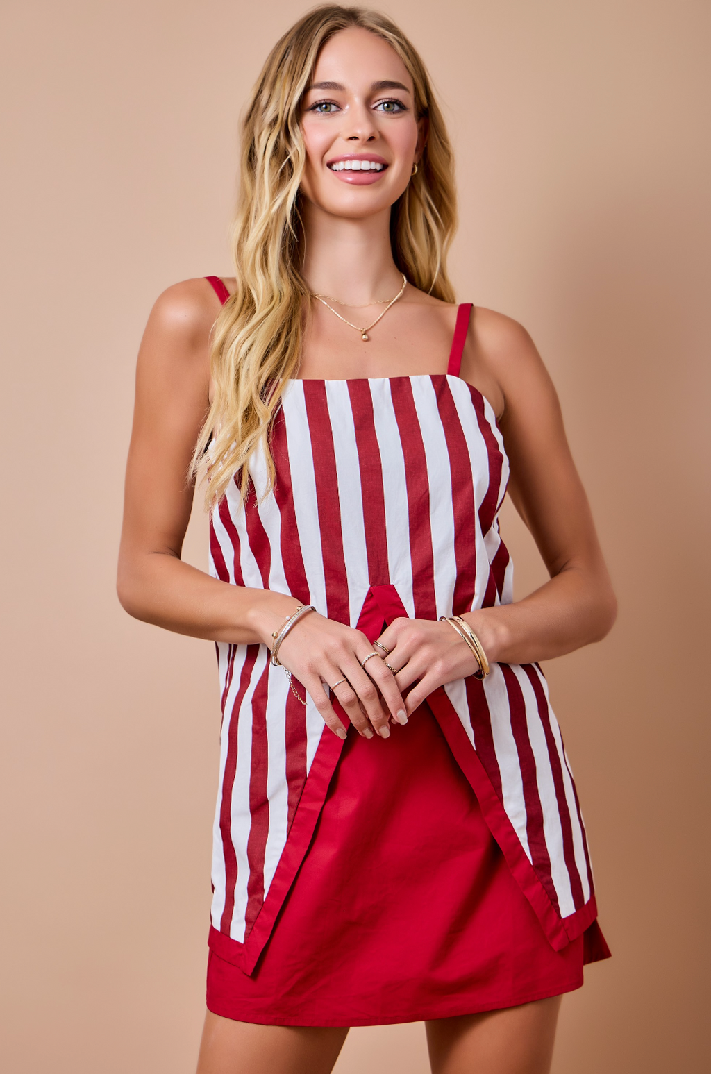 D&M Gameday Stripe Cami Set