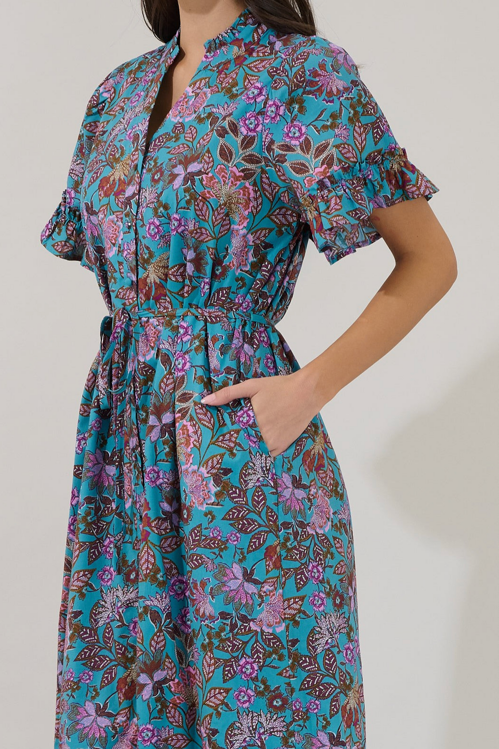 SL Alna Button Up Floral Midi