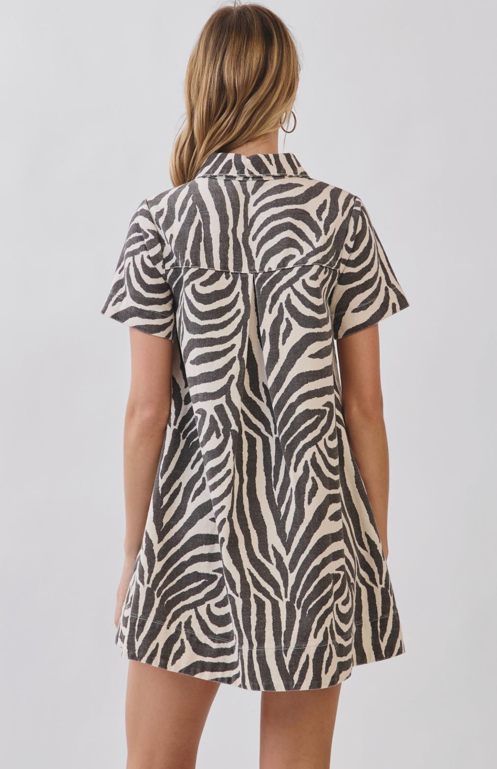 TC Tiger Print Collared Dress
