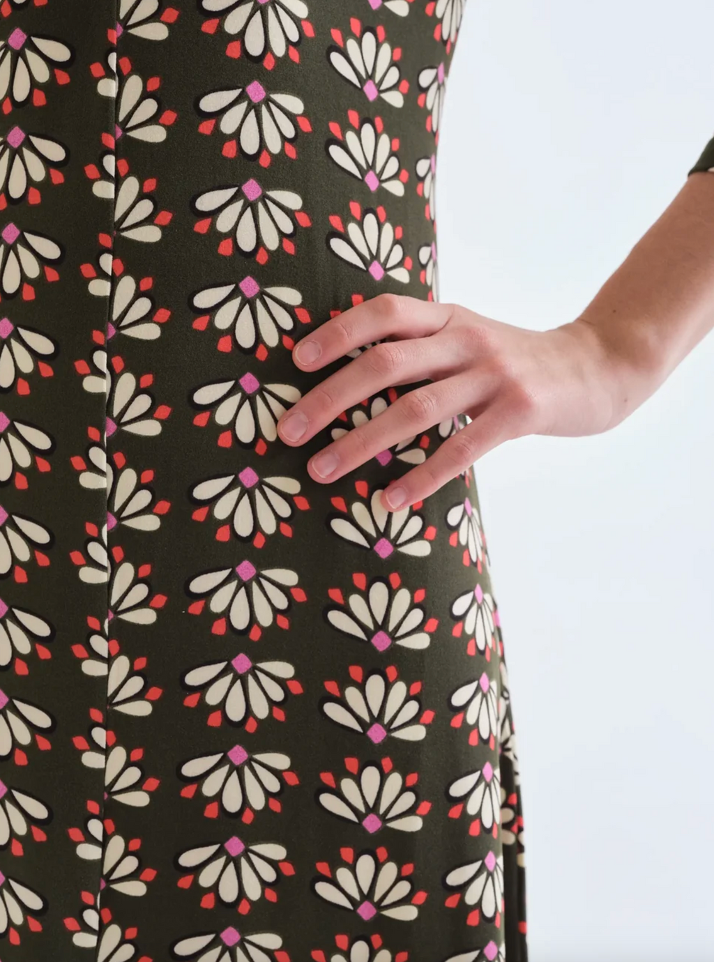 Compania Geo Floral Knit Dress