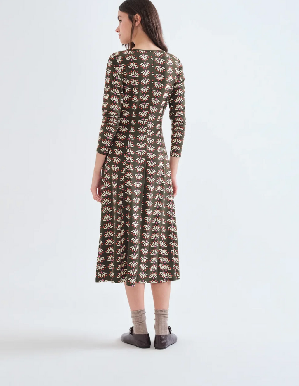 Compania Geo Floral Knit Dress