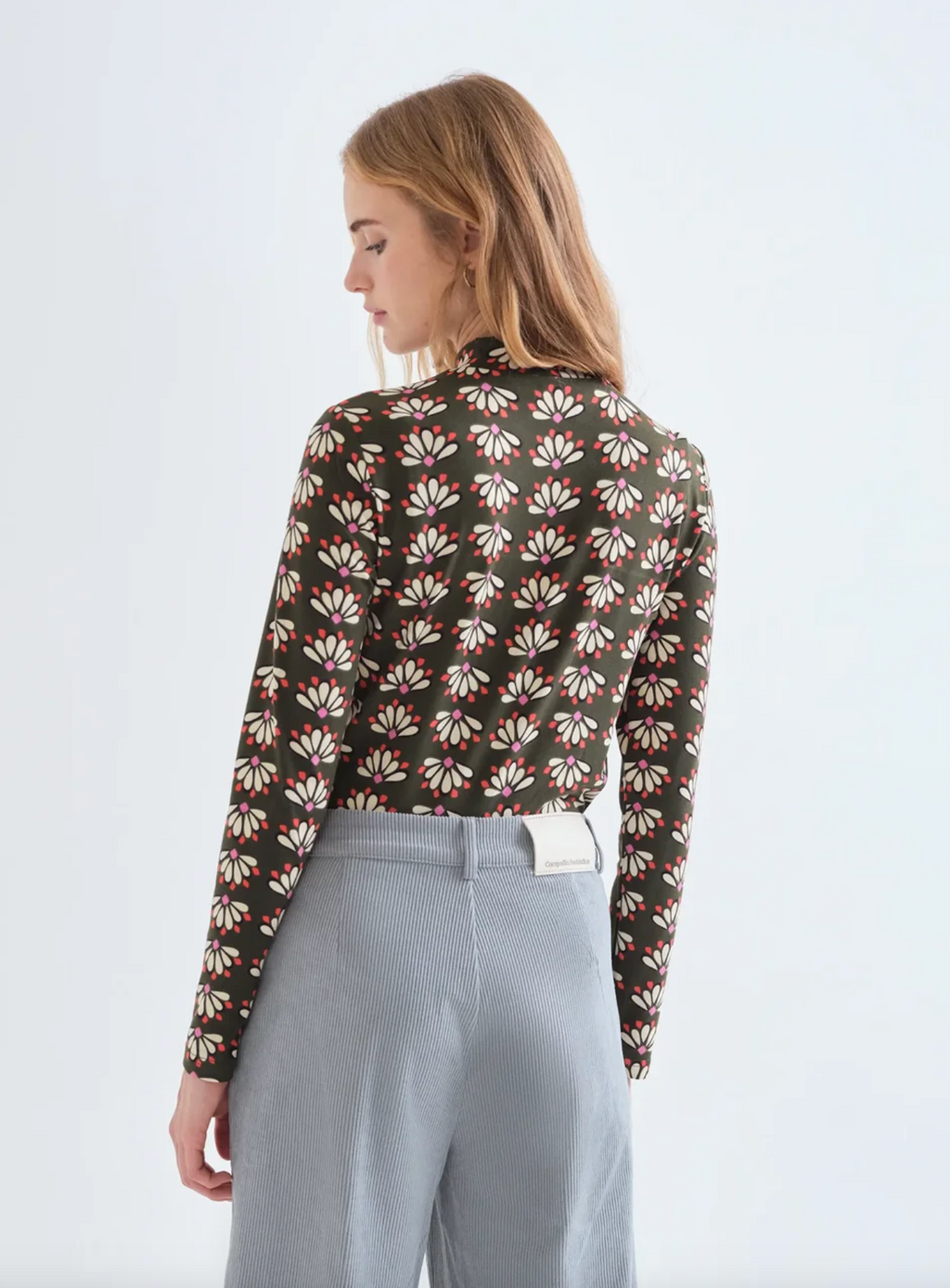 Compania Geo Floral Knit Top